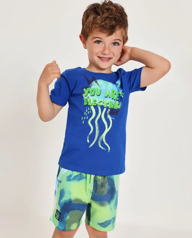 TucTuc Completi Completo Bambino maglia blu 2 pezzi