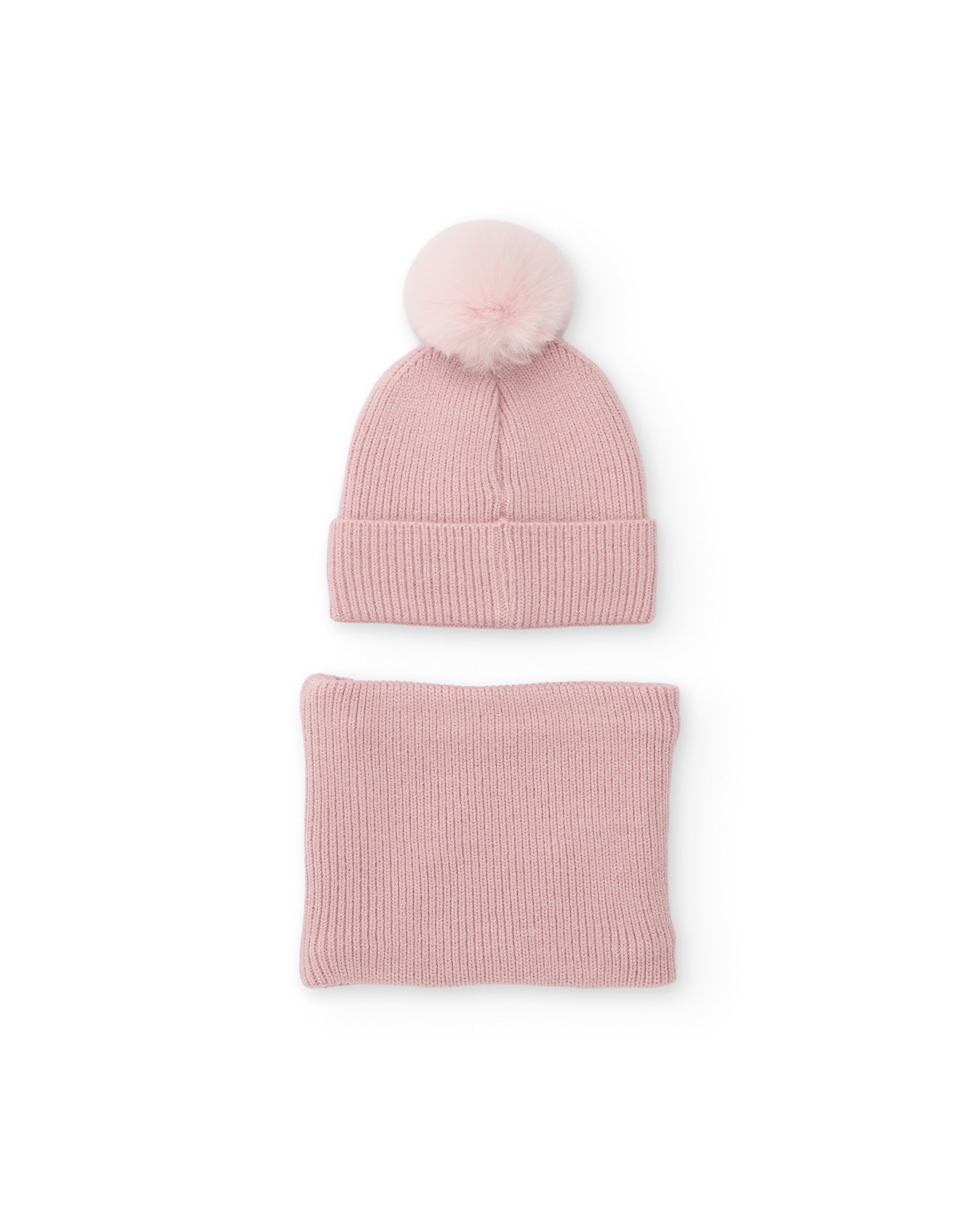 TucTuc Accessori Set bambina berretto scaldacollo fucsia