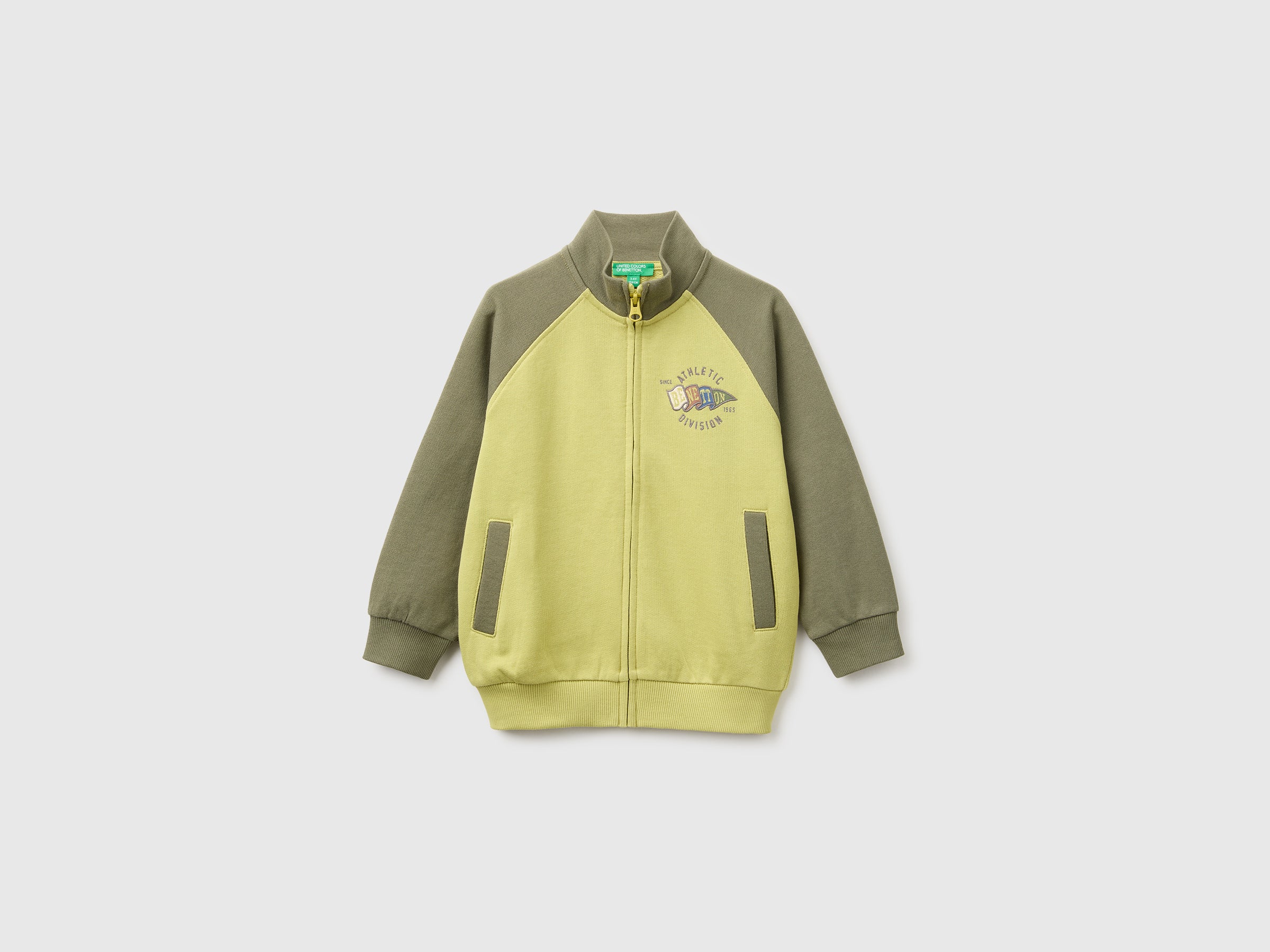 United Colors of Benetton Sweatshirts Felpa Bimbo Cotone Bio Zip
