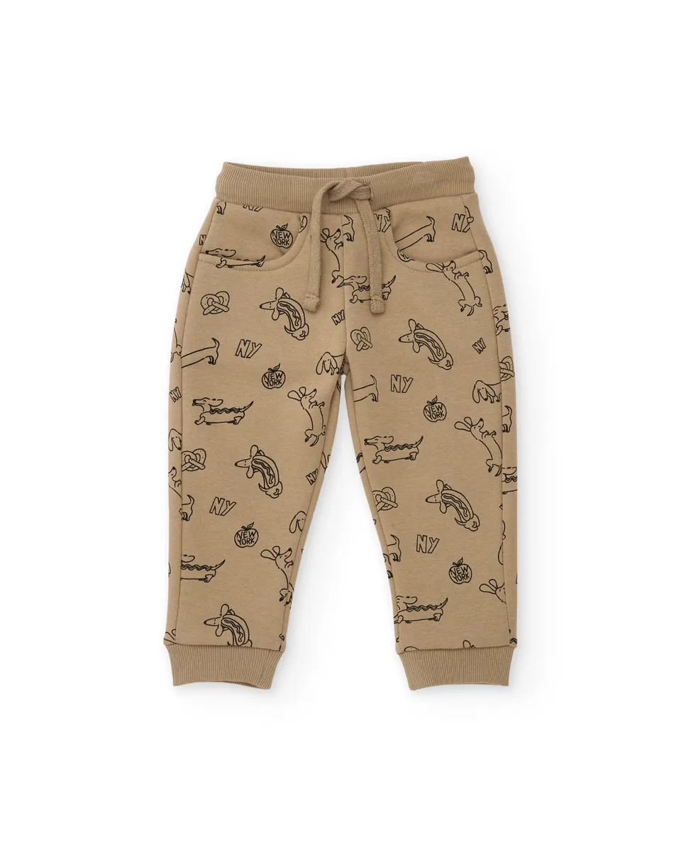 TucTuc Pantaloni felpa bimbo arena stampa coulisse