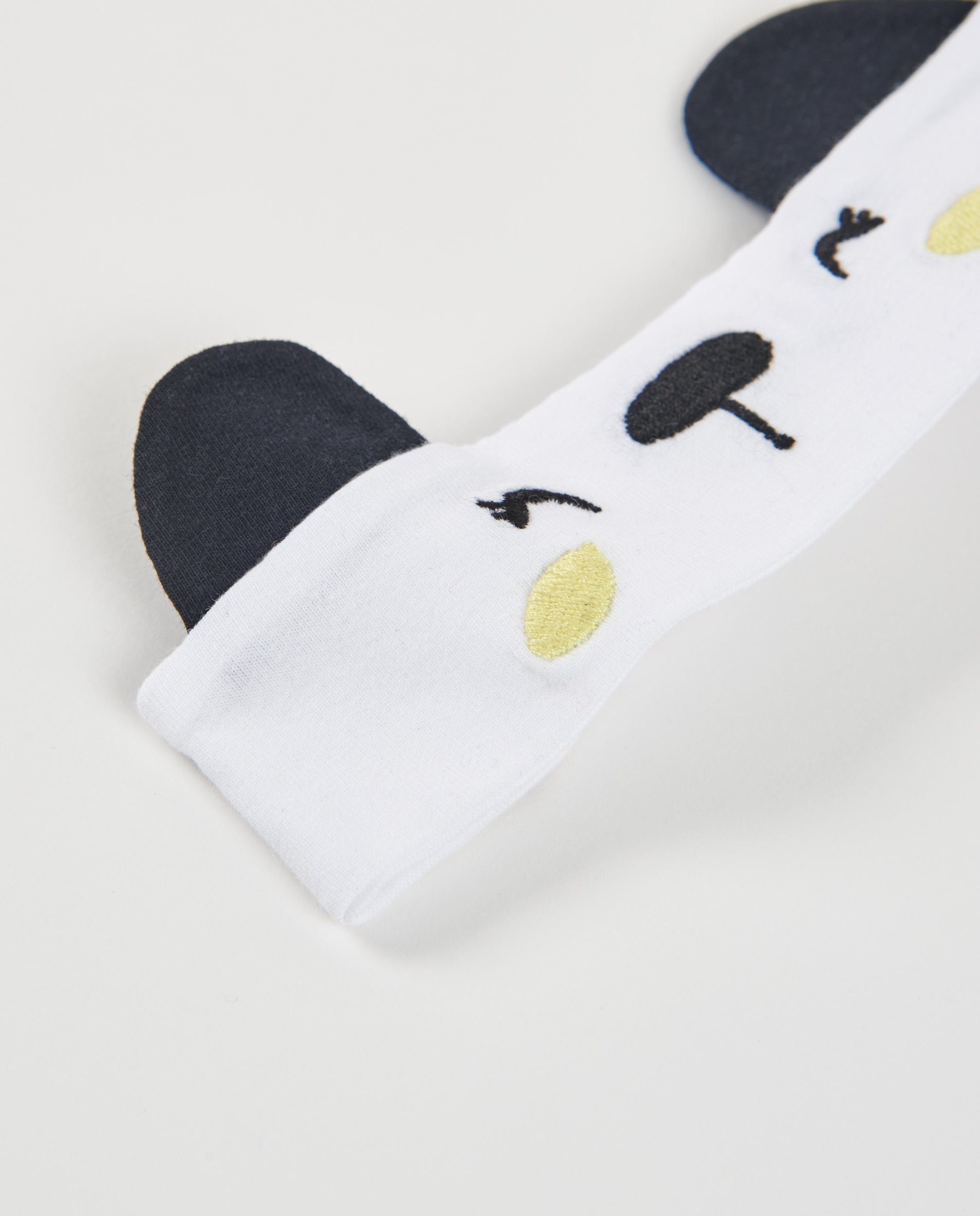 TucTuc Accessori fascia neonato bianco orecchie animale