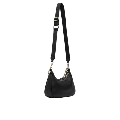 Liu Jo Jeans AF6207 ES039 Borsa Hobo Nera Similpelle