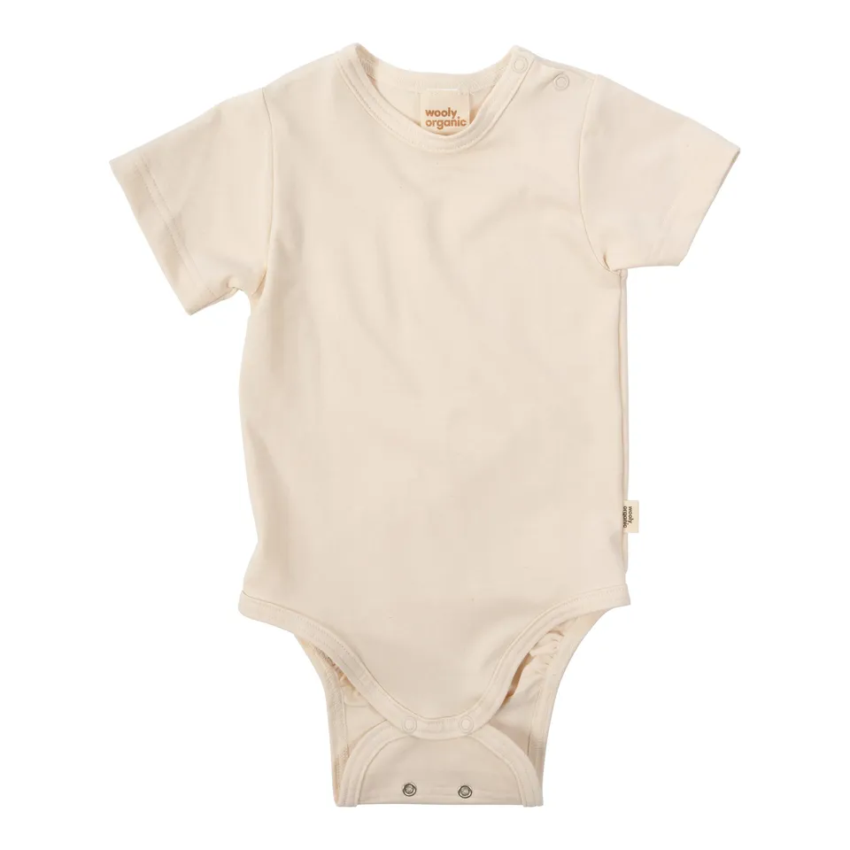 Woolly Organic Jersey Shortsleeve Bodysuit body neonato cotone bio