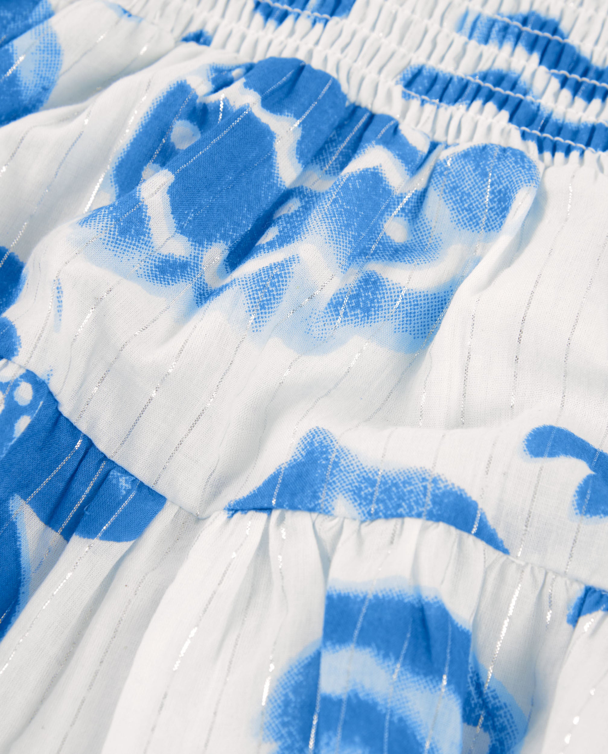 TucTuc Vestiti vestito bianco blu bambina 4 anni corpetto