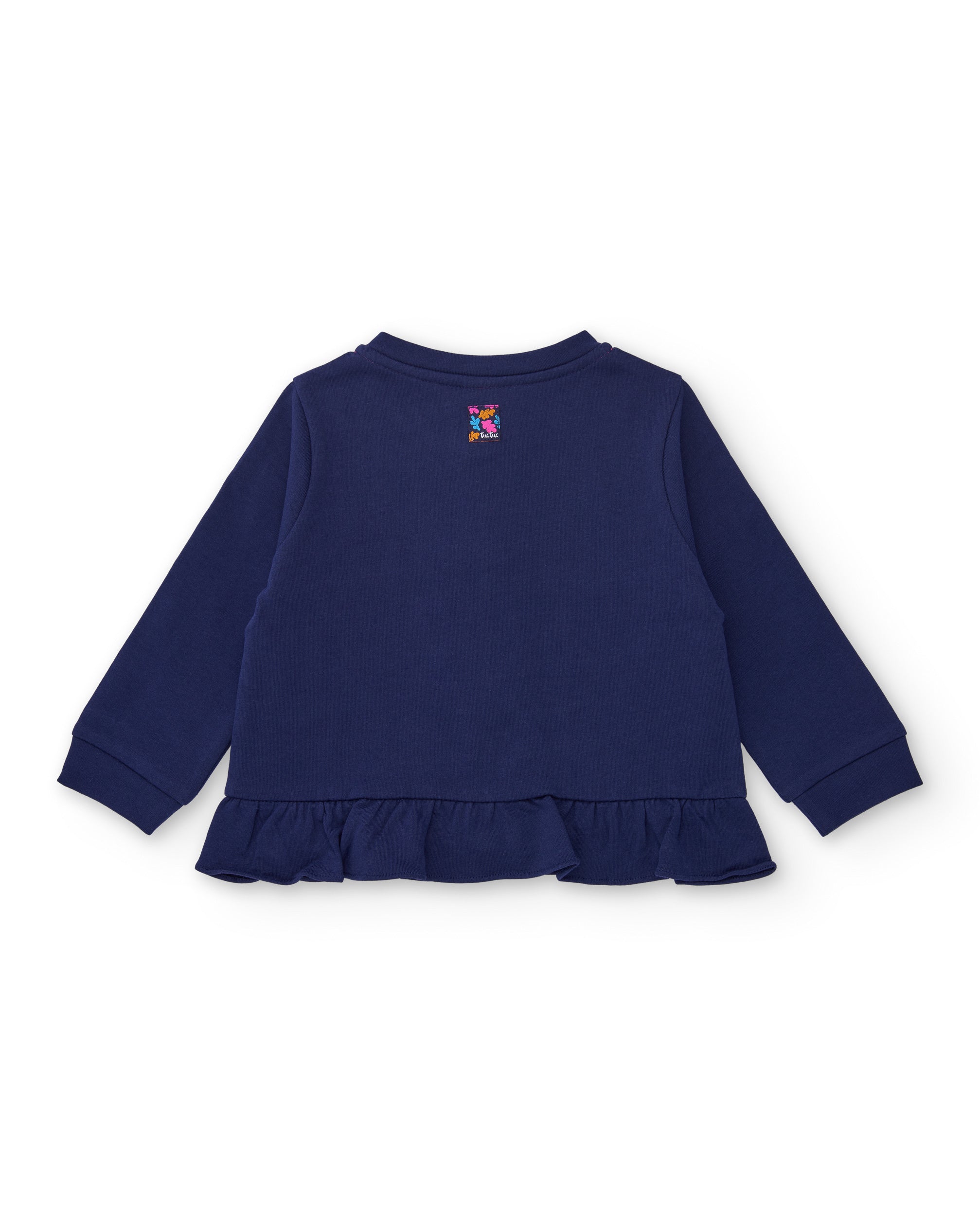 TucTuc Felpe Felpa Bambina Blu Navy con Zip