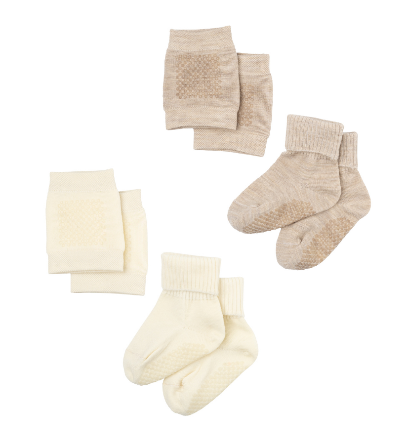 Woolly Organic Set Merino Calzini+Paraginocchia Antiscivolo NOOS