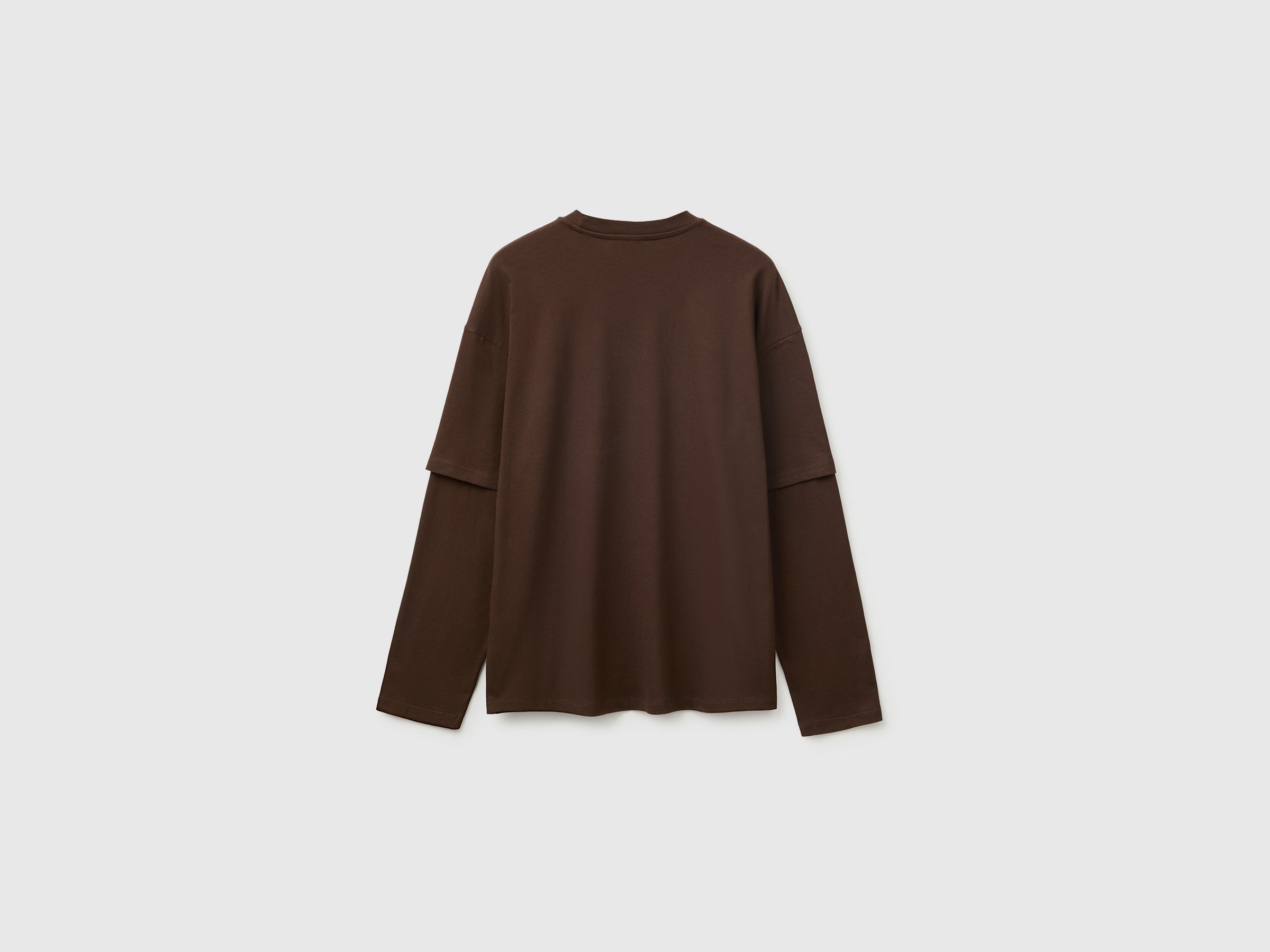 United Colors of Benetton Maglietta Doppia Manica Cotone L