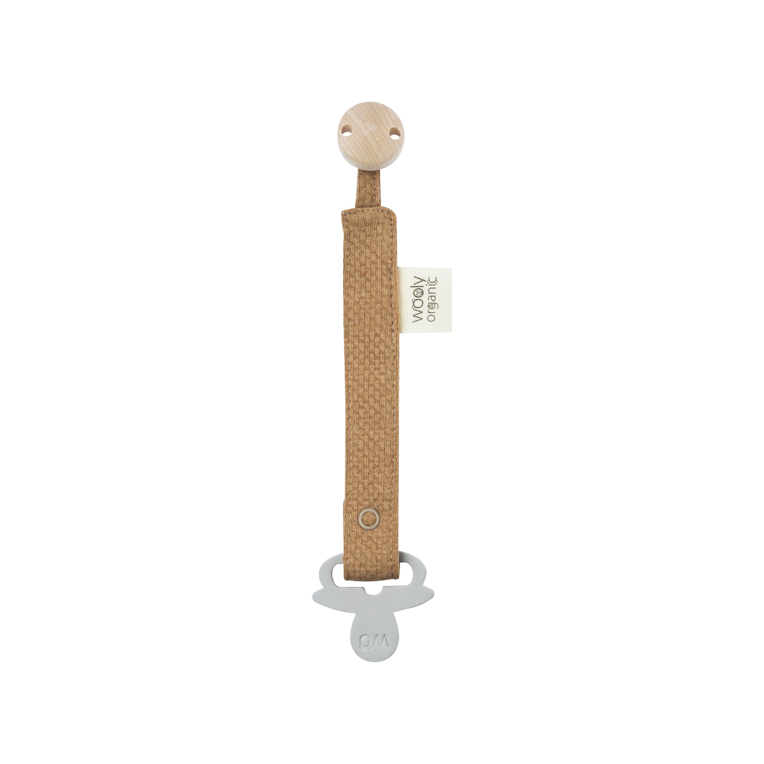 Woolly Organic Pacifier Clip Noos Portaciuccio Cotone