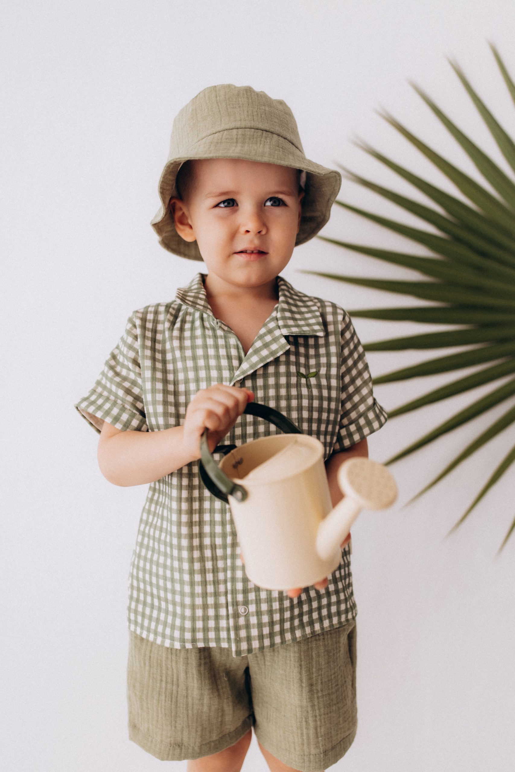 Woolly Organic Kids Shirts camicia mussola ricamata cotone bio