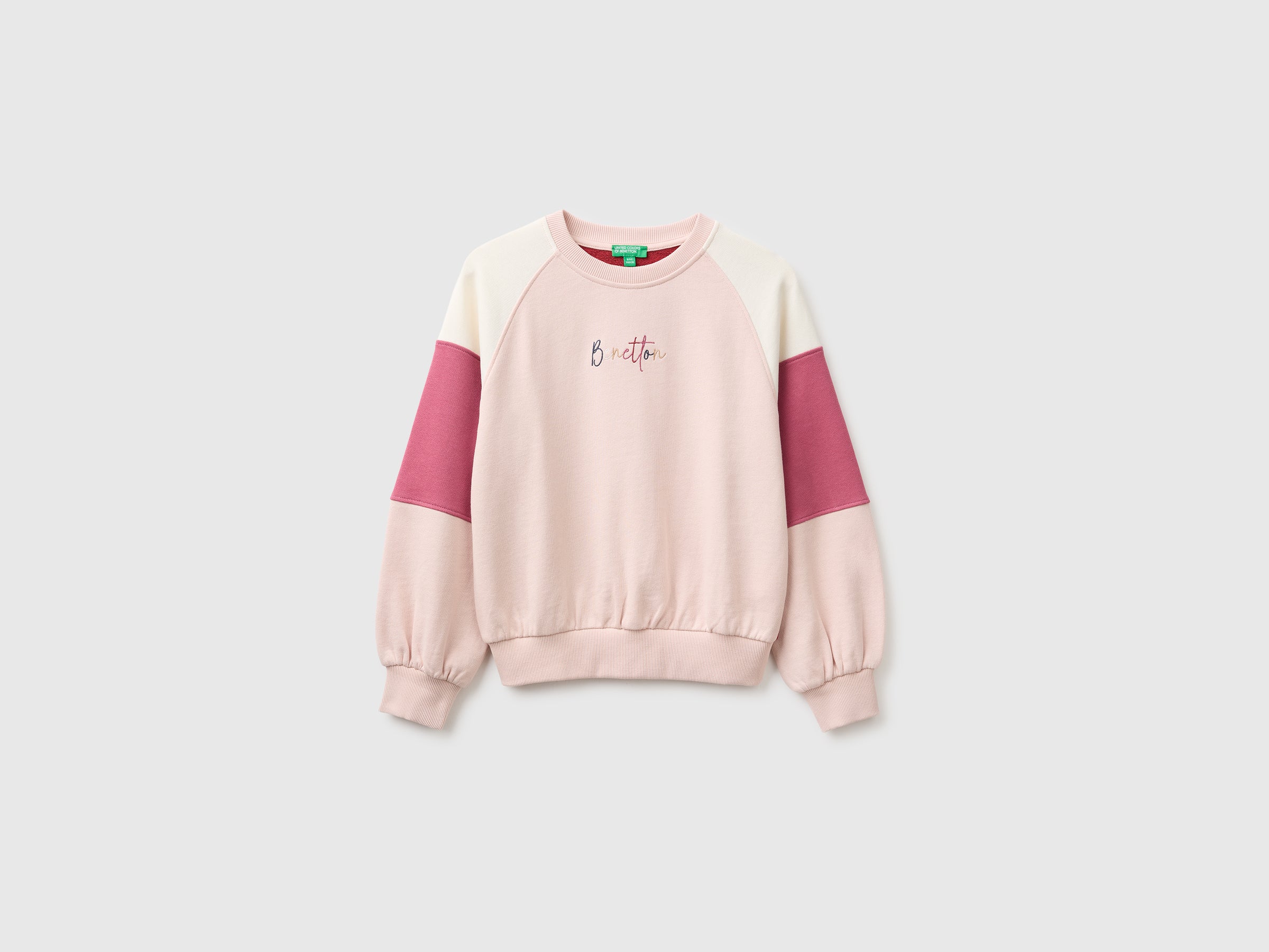 United Colors of Benetton Sweatshirts Felpa Cotone Ricamo