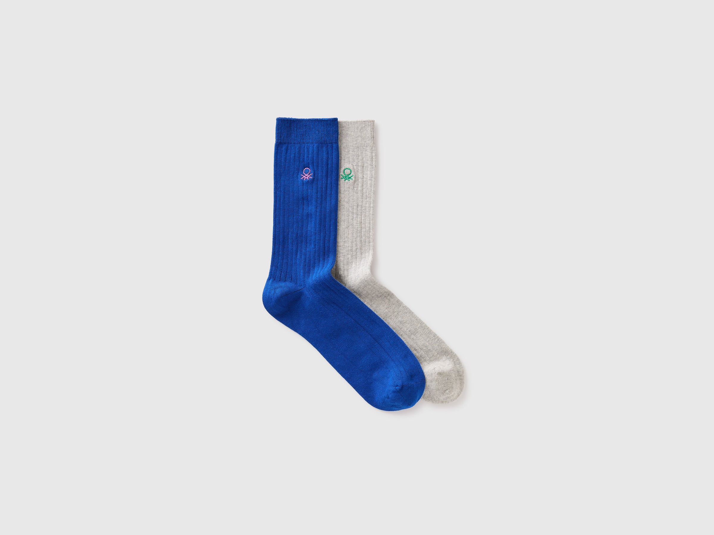 Benetton Two pairs socks calzini cotone 2 paia