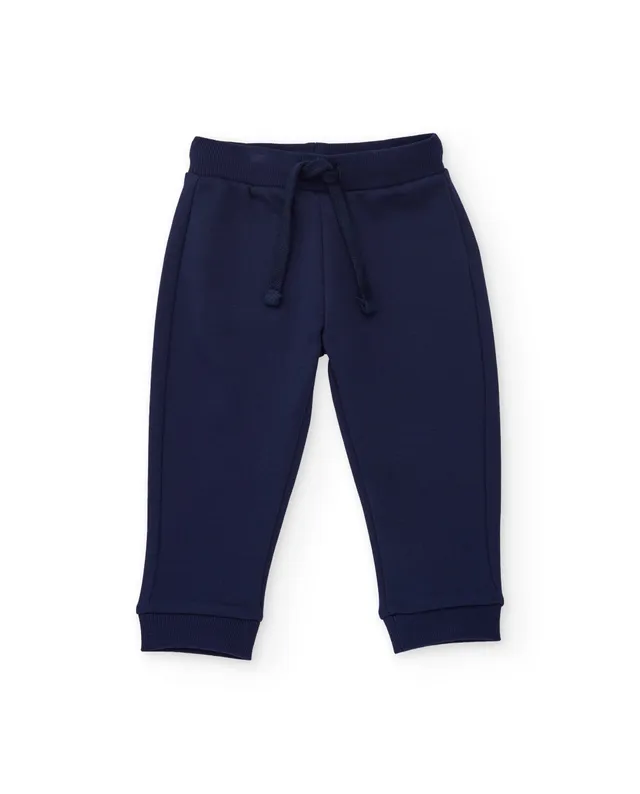 TucTuc Pantaloni felpa bambino blu navy coulisse