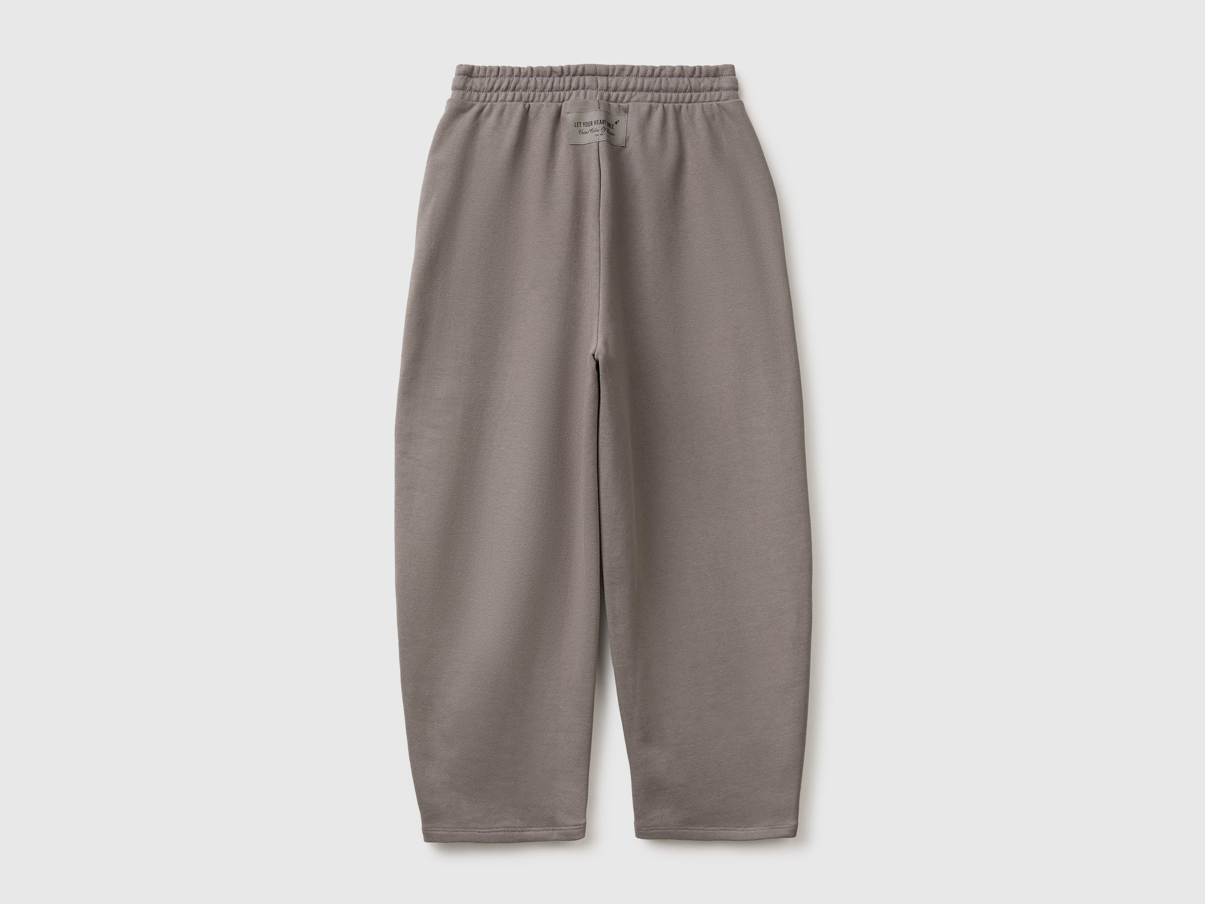 Benetton Barrel-Fit Joggers Pantaloni Felpa Cotone Taglia L