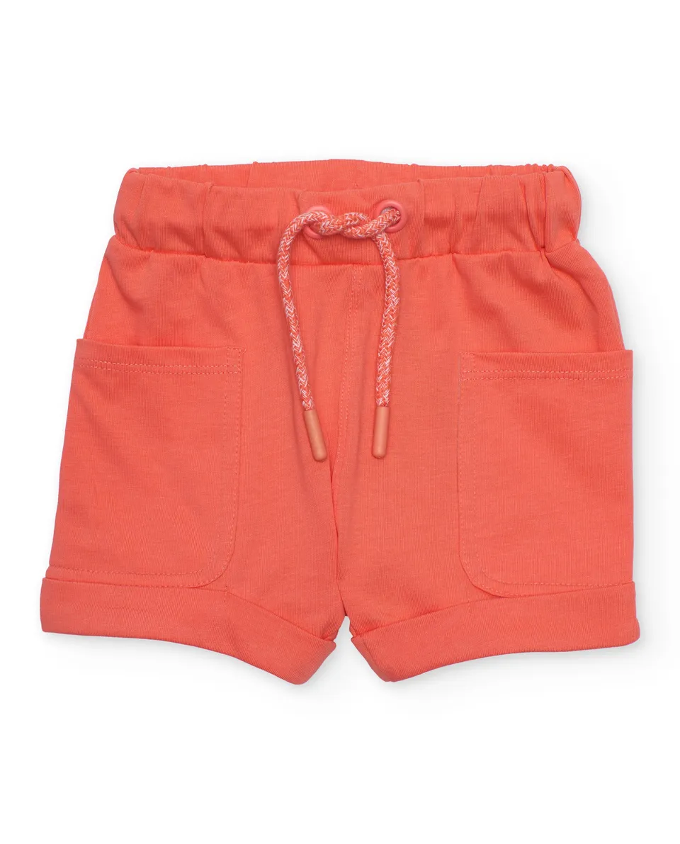 TucTuc Bermuda Bambino Corallo Maglia Vita Elasticizzata