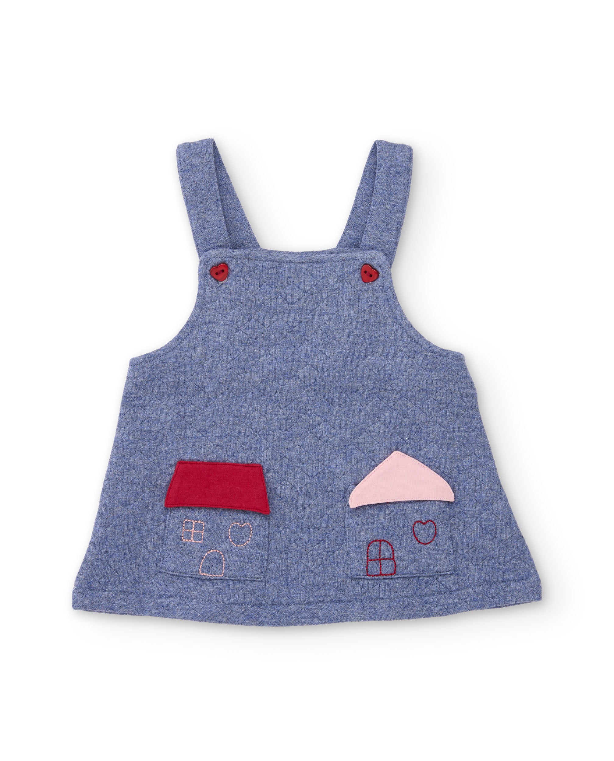 TucTuc Completi Felpa Vestito Set Blu Neonata Cotone