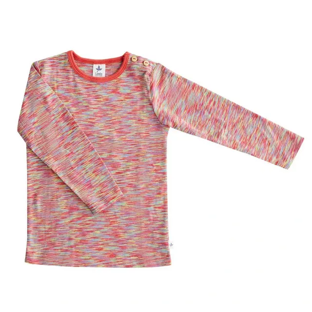 LEELA Sole maglietta maniche lunghe bimbi cotone bio