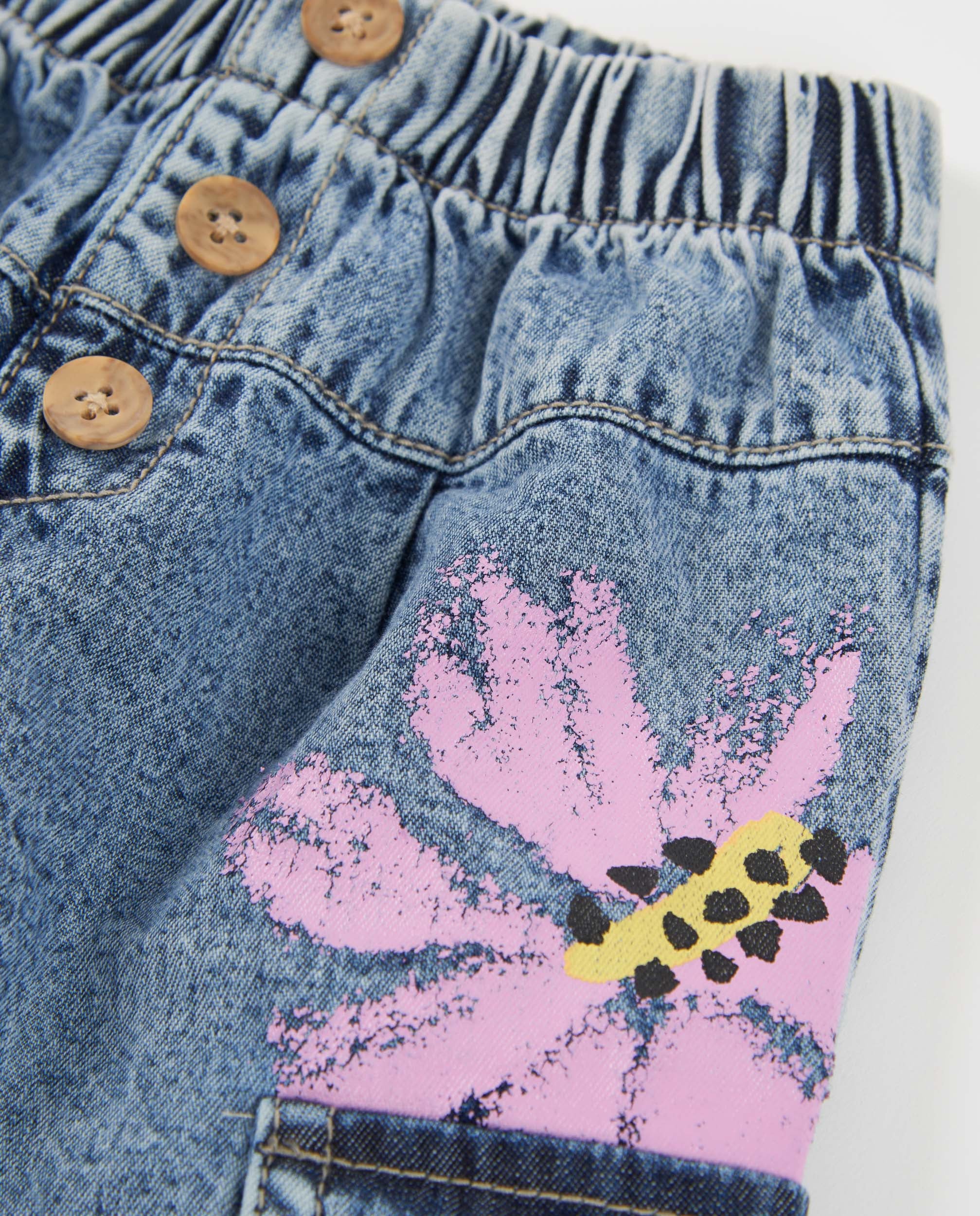 TucTuc Pantaloni jeans bambina cargo denim