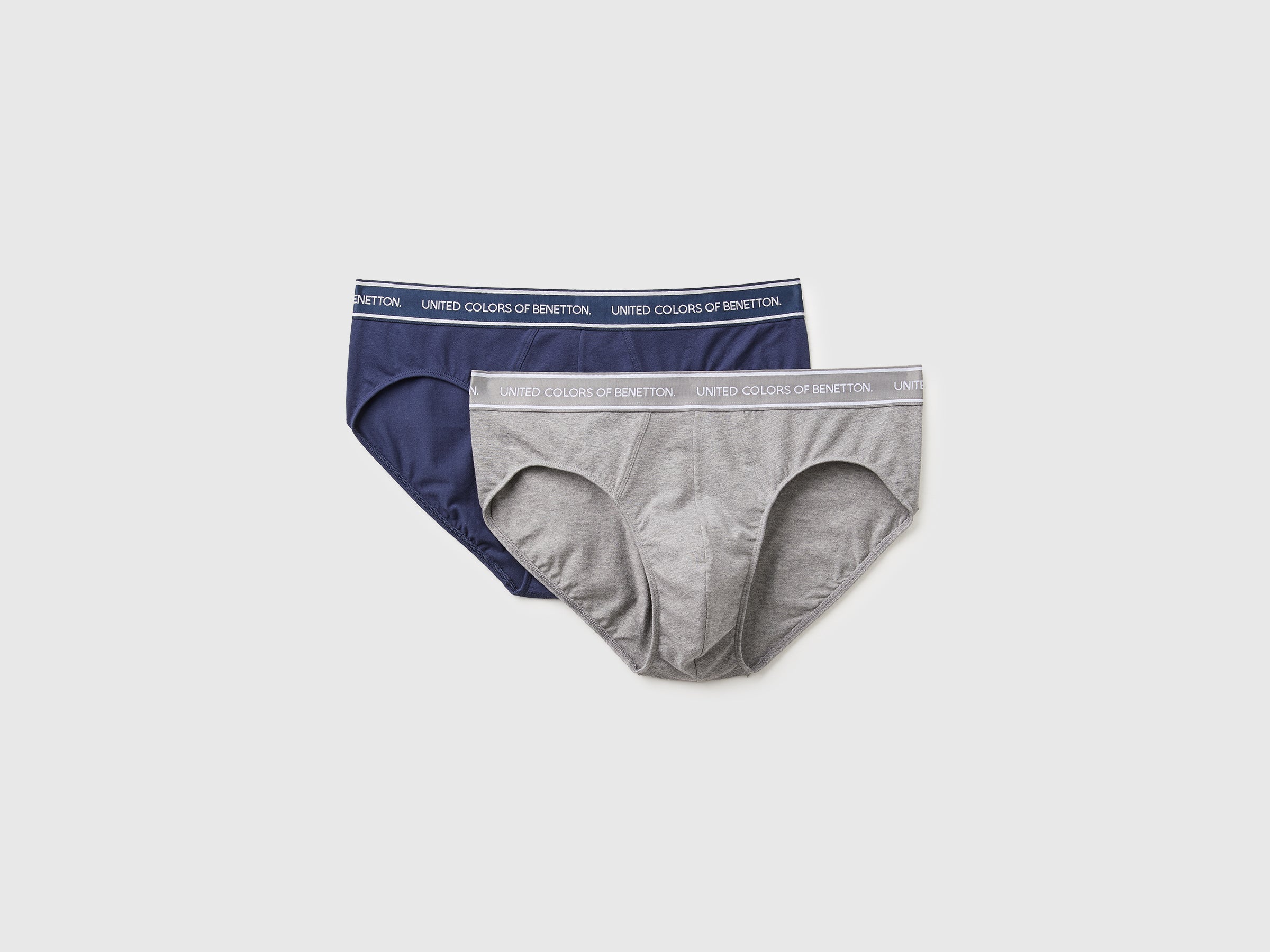 Benetton slip cotone elastico logo set 2 pezzi taglia M