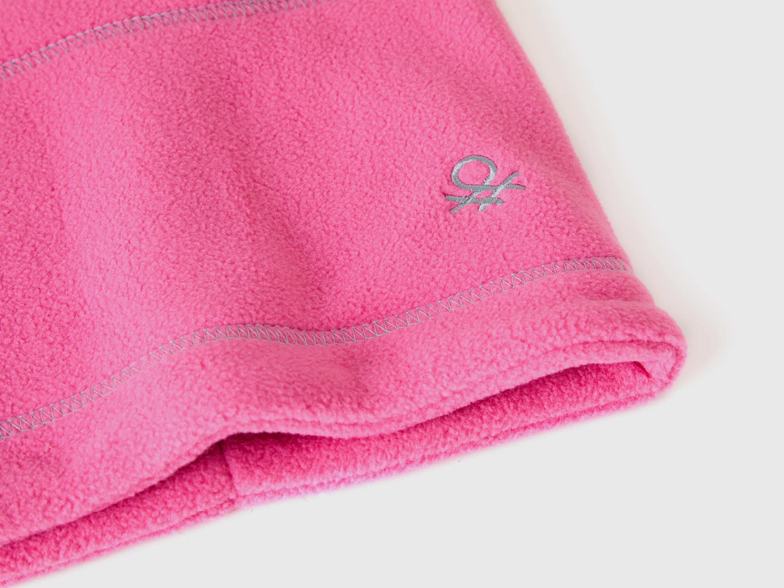 Benetton Bags scaldacollo pile con logo ricamato taglia unica