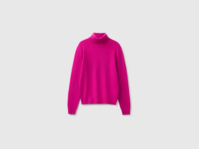United Colors of Benetton Maglione dolcevita lana merino M