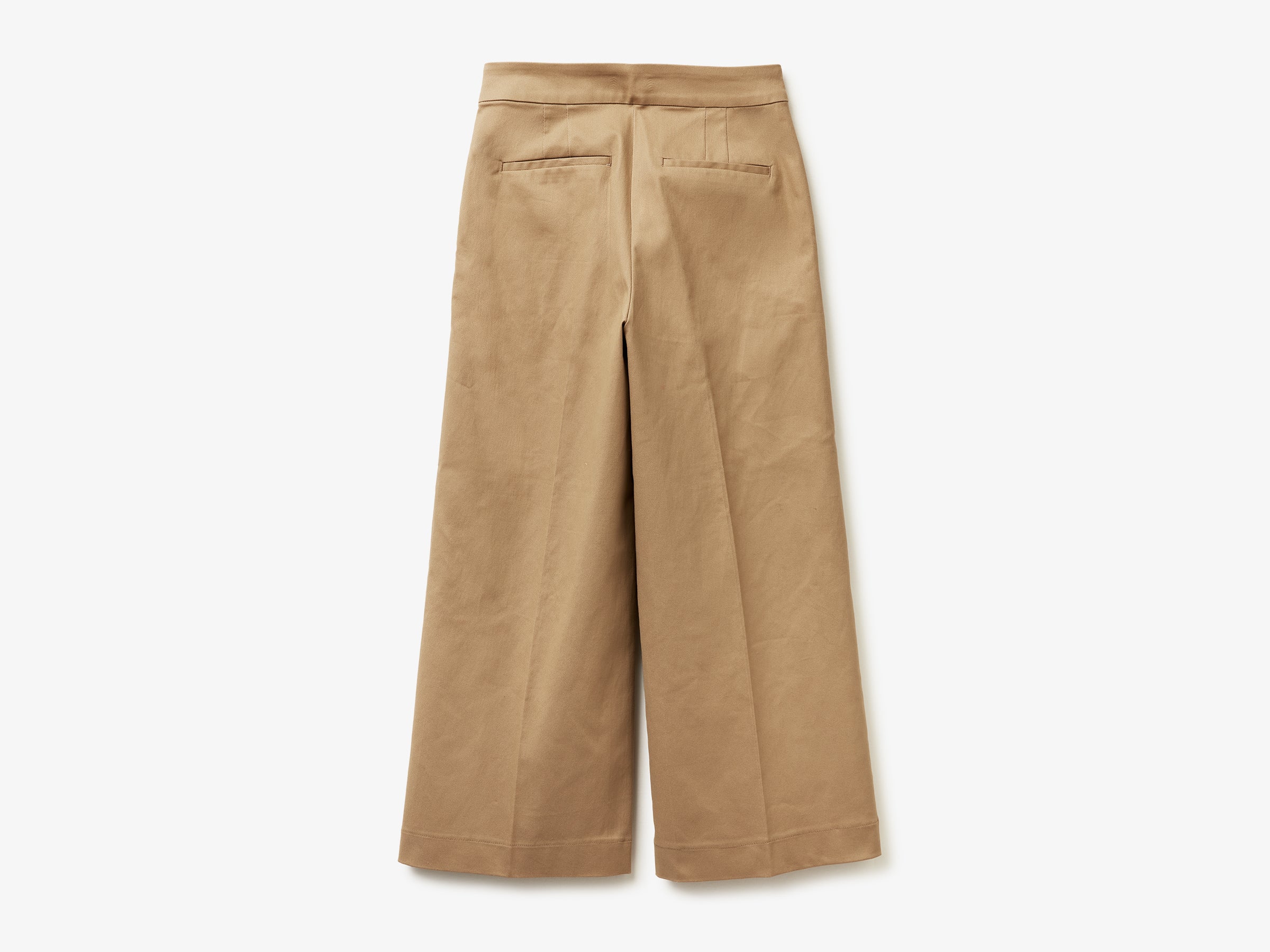 United Colors of Benetton Pantaloni palazzo cotone vita alta 40