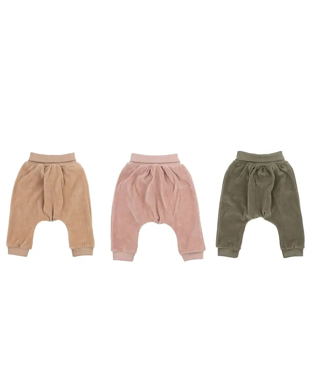 Woolly Organic Baby Trousers pantaloni ciniglia cotone bio