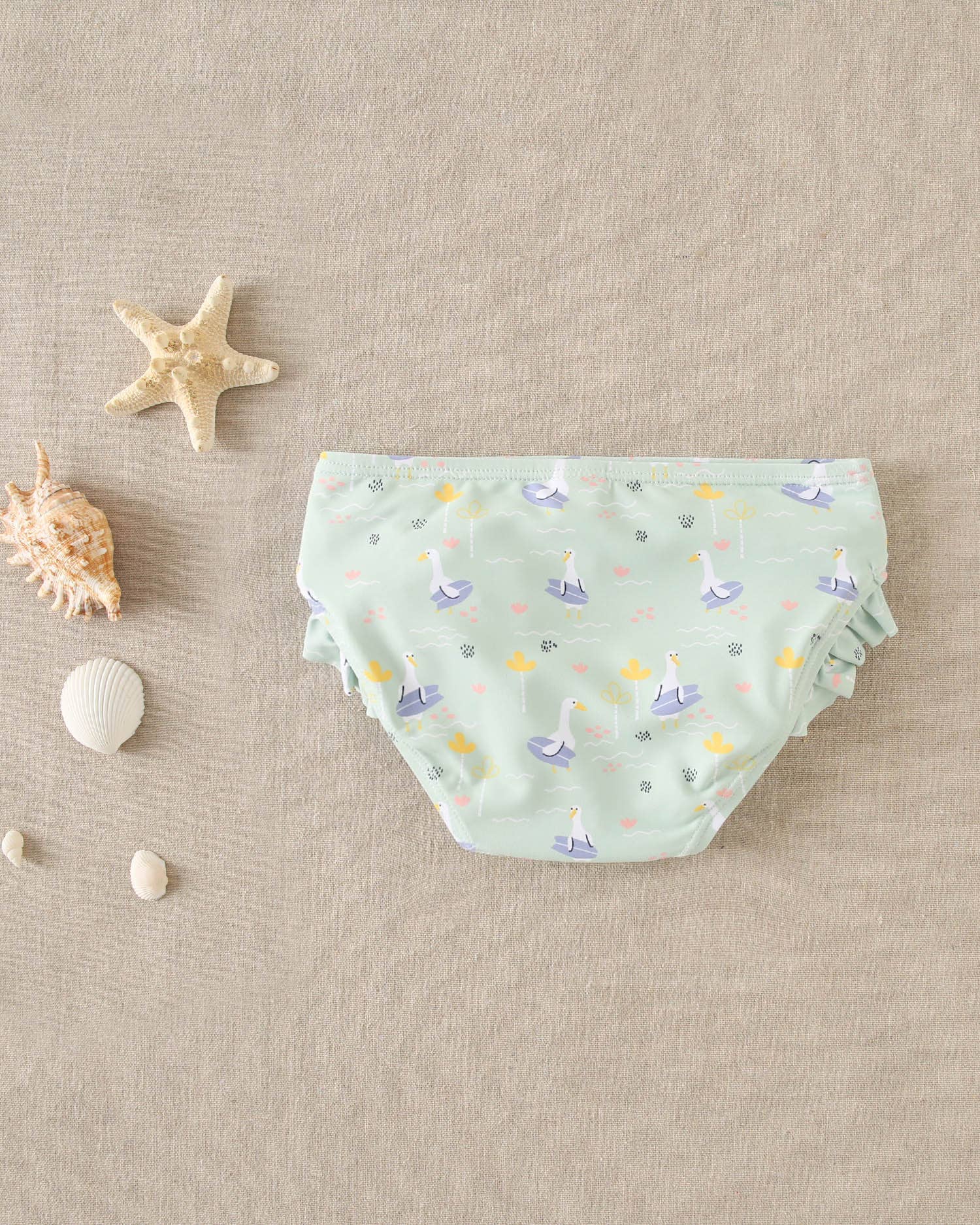Dadati costume slip bimba oche verde acqua 18 mesi elastico