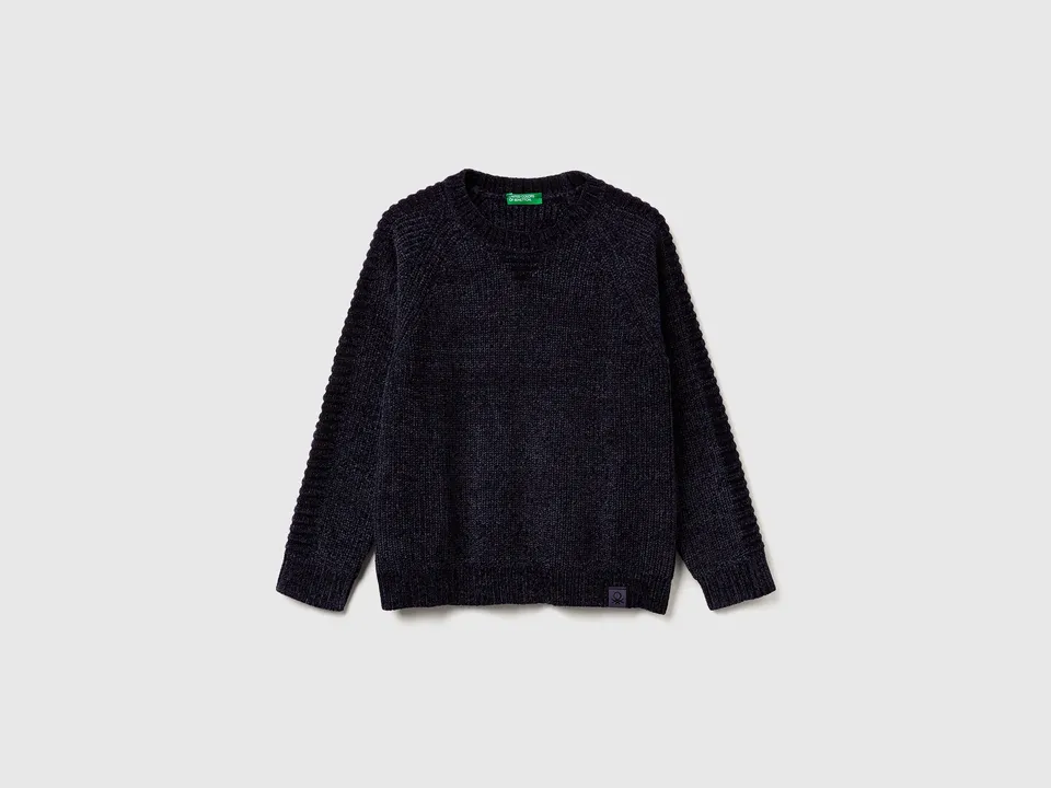 United Colors of Benetton Sweaters maglione ciniglia L girocollo