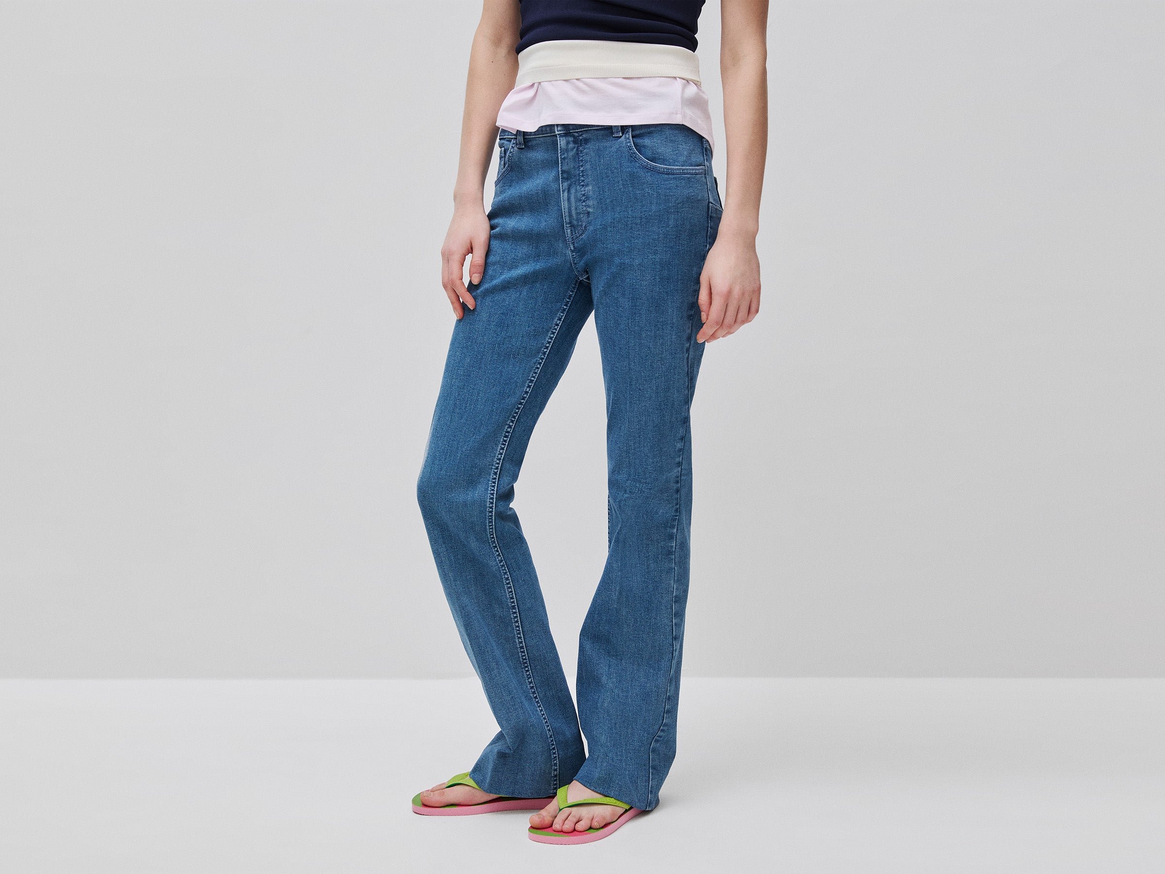 United Colors of Benetton Jeans Flare Fit jeans taglia 30 cotone riciclato