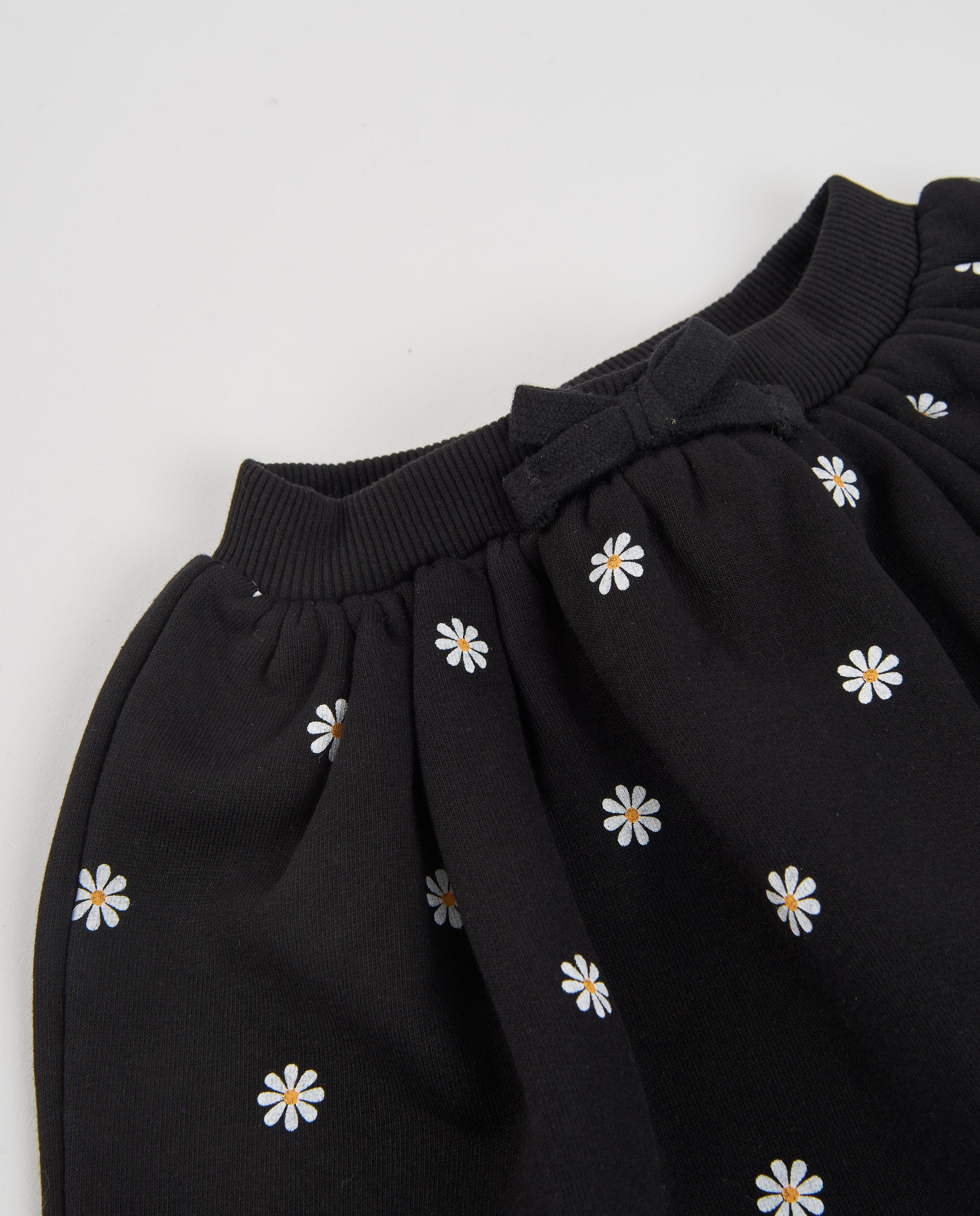 TucTuc Gonne gonna cotone bambina nero stampa fiori