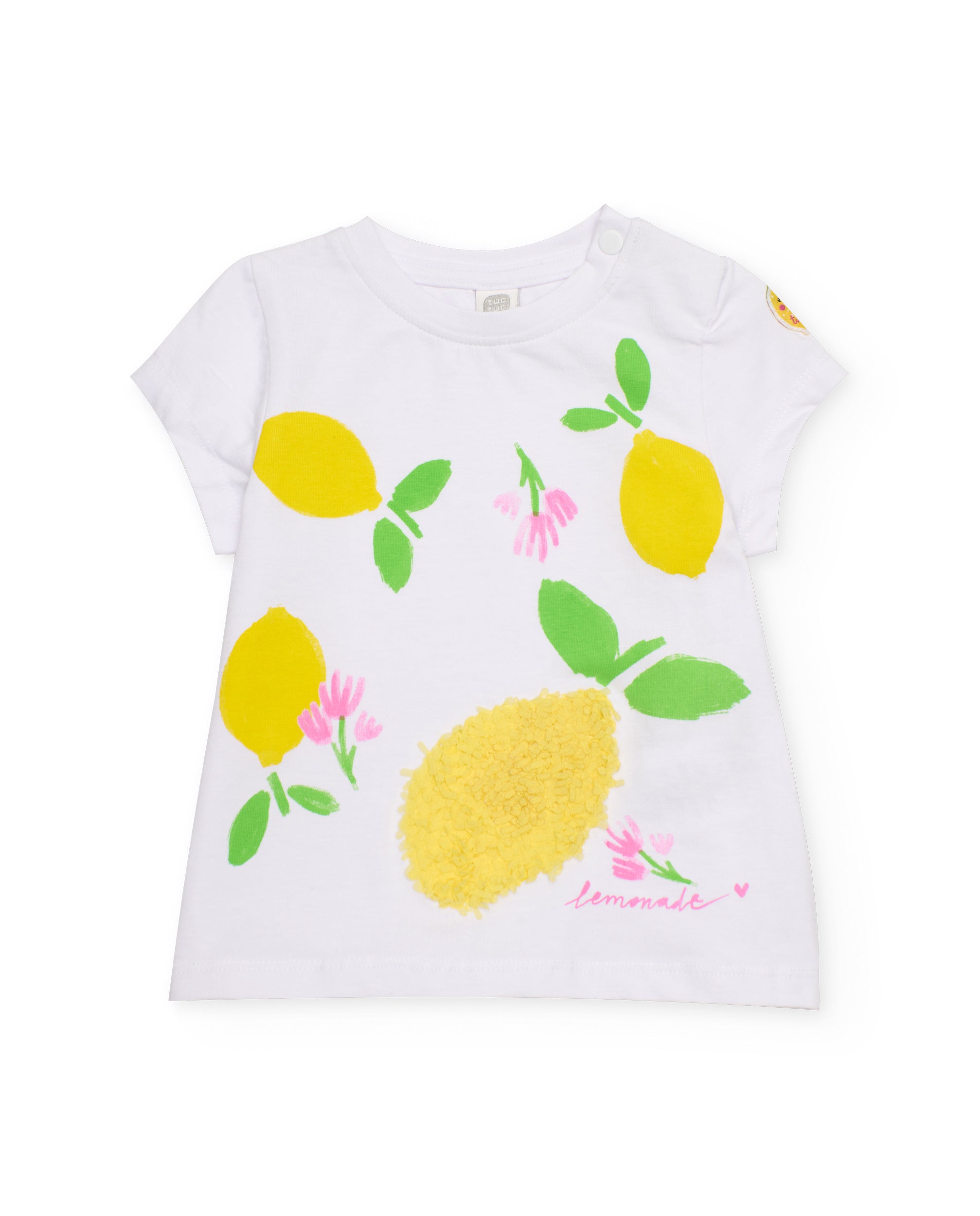 TucTuc Magliette T-shirt Limone Maglietta Bianca Neonata
