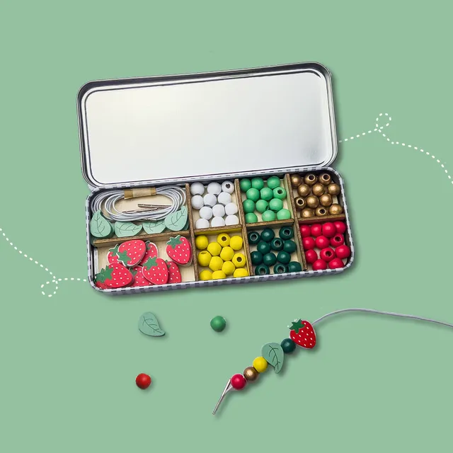 Cotton Twist Strawberry kit braccialetti legno 5 pezzi