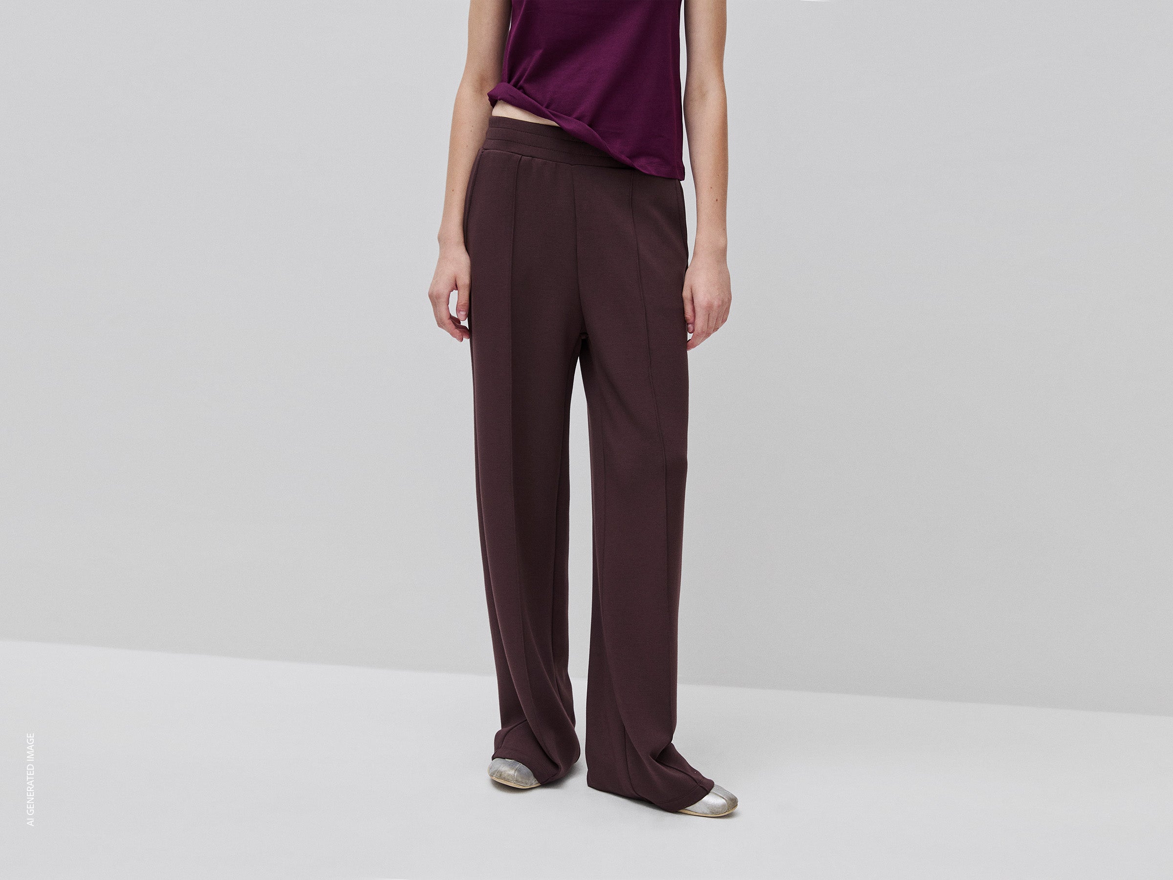 United Colors of Benetton Comfort pantaloni fluidi modal taglia M