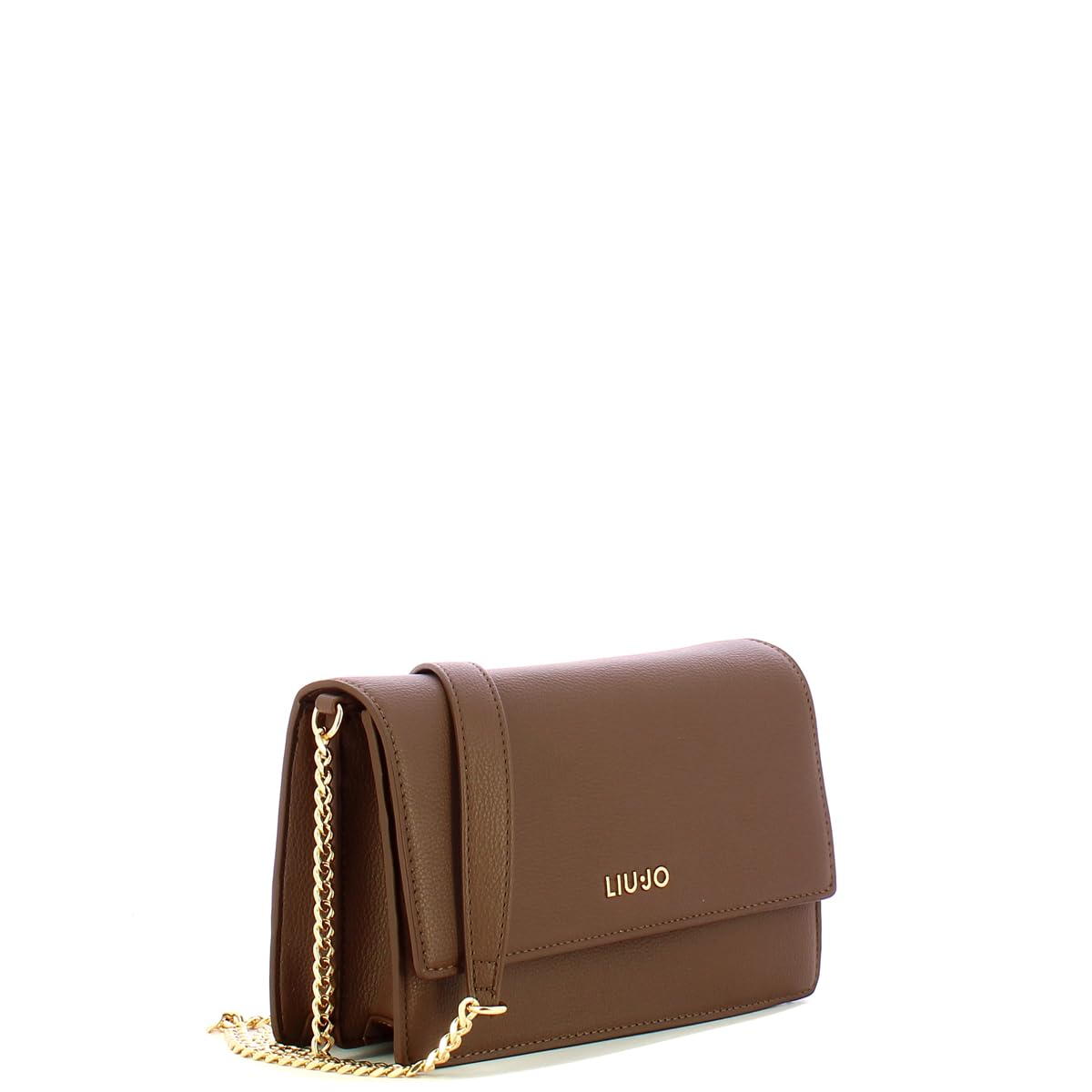 Liu Jo Borsa a Tracolla Piccola Nero 23x8x17 catena oro