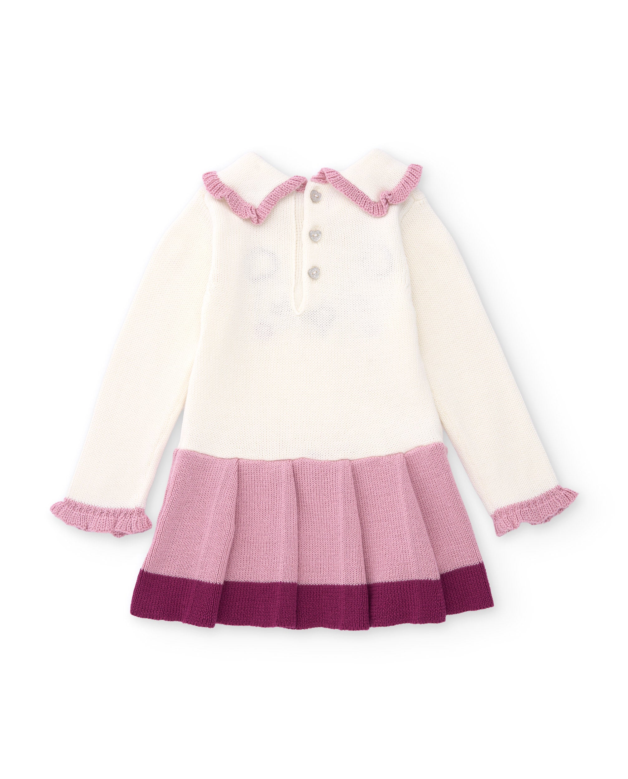 TucTuc Vestiti vestito bambina crudo panda maniche lunghe