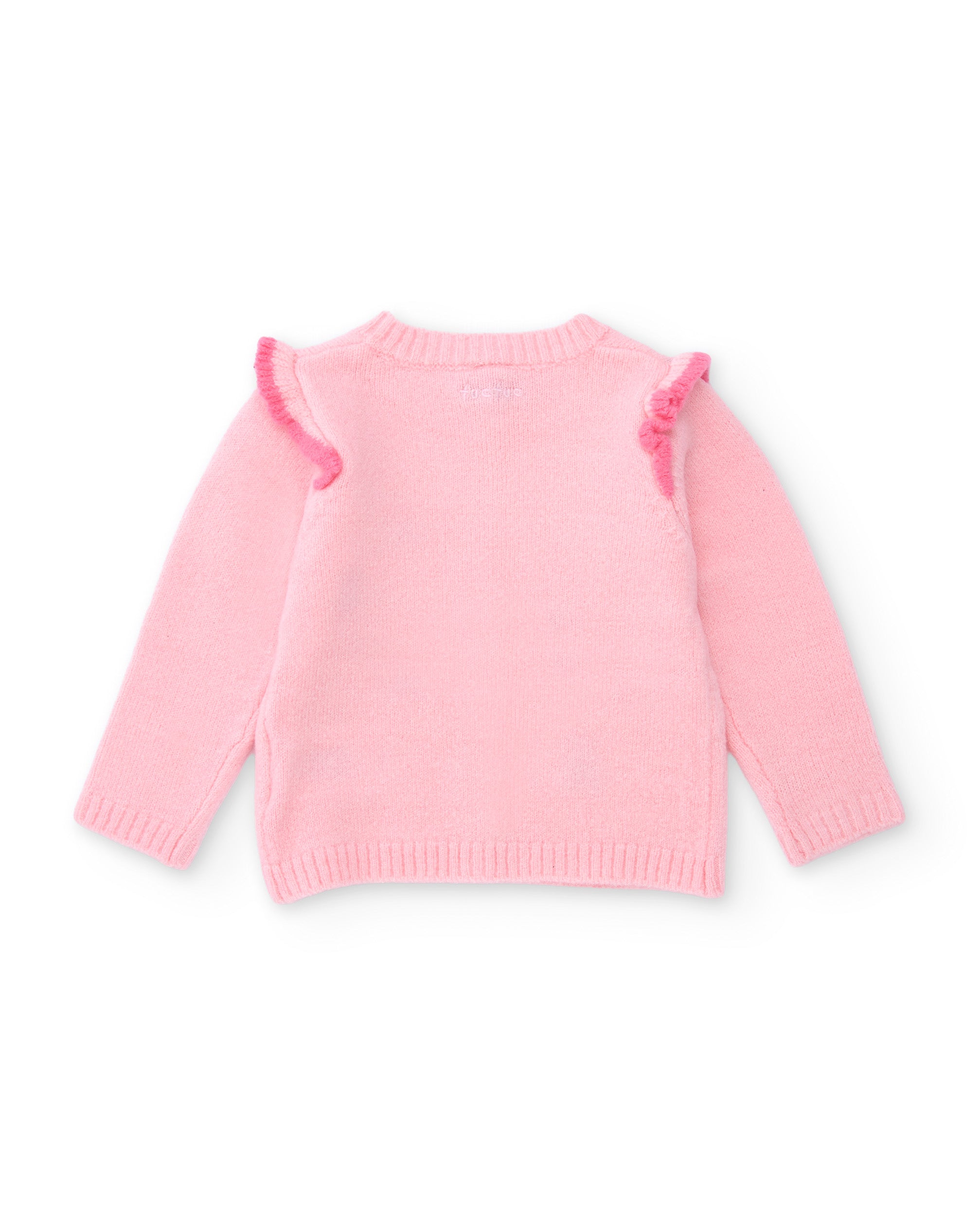 TucTuc Maglioni Giacca in maglia neonata rosa volant