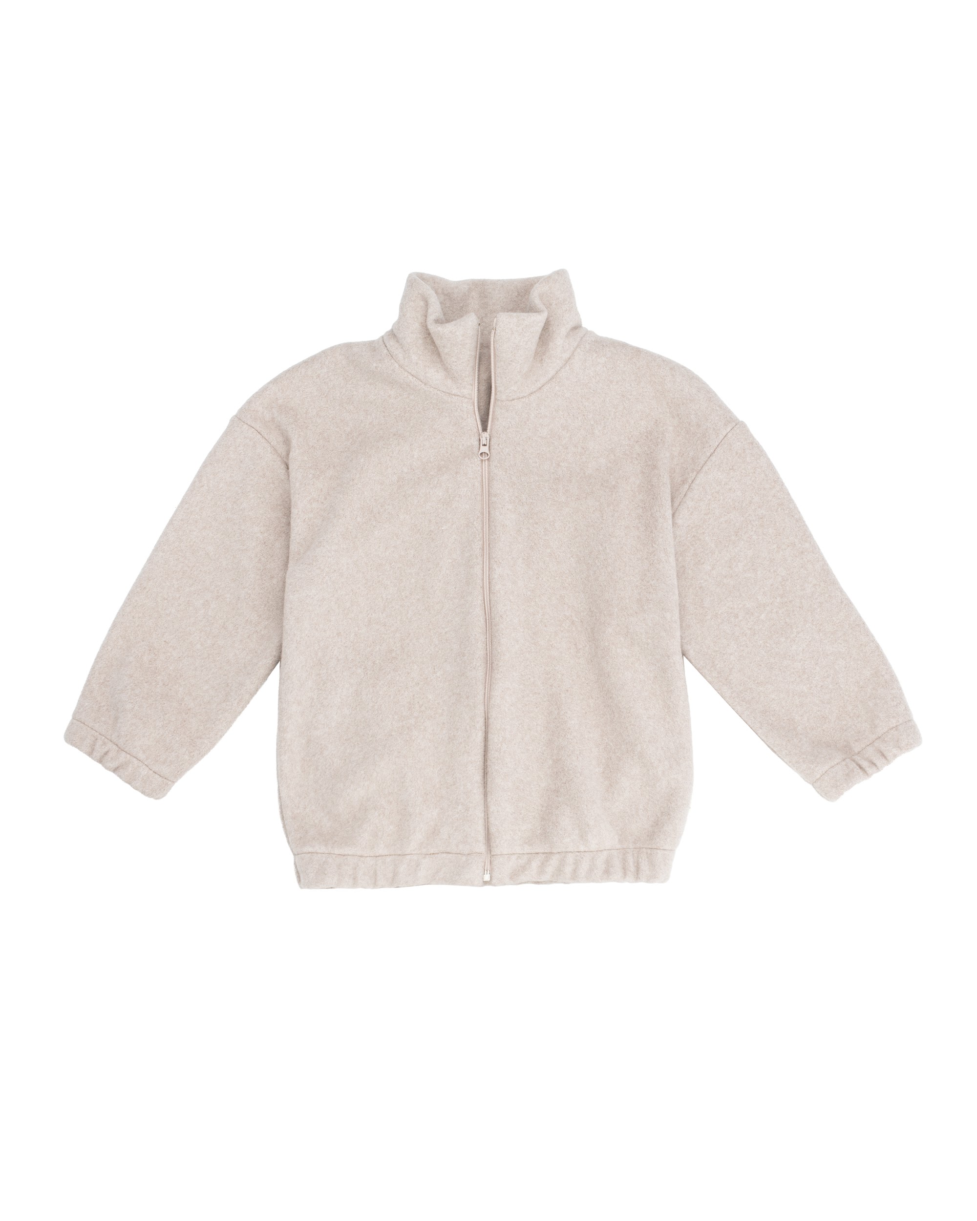 Woolly Organic Embroidered Zip-Up Jacket felpa zip cotone bio