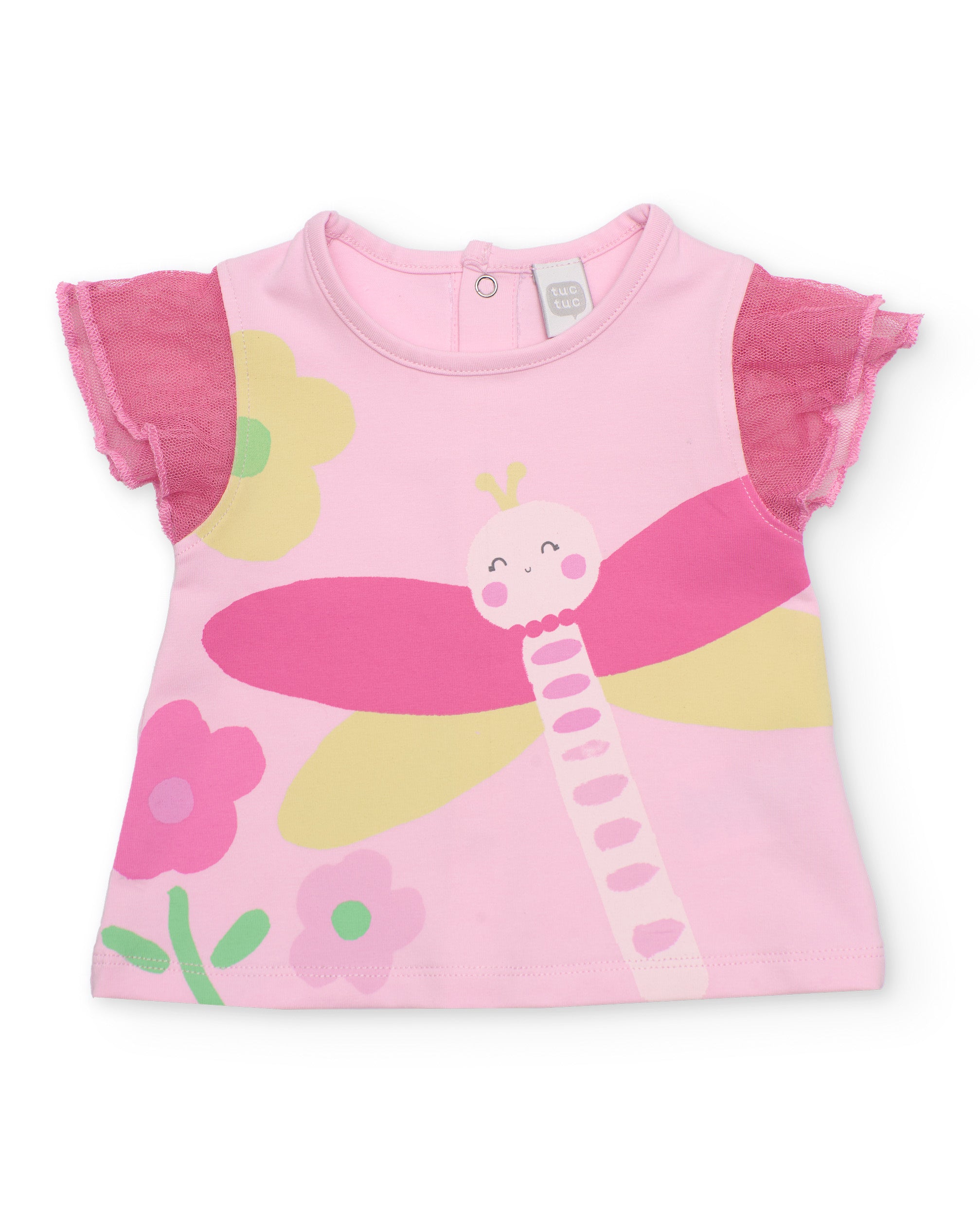 TucTuc Completi Completo neonata rosa floreale tulle