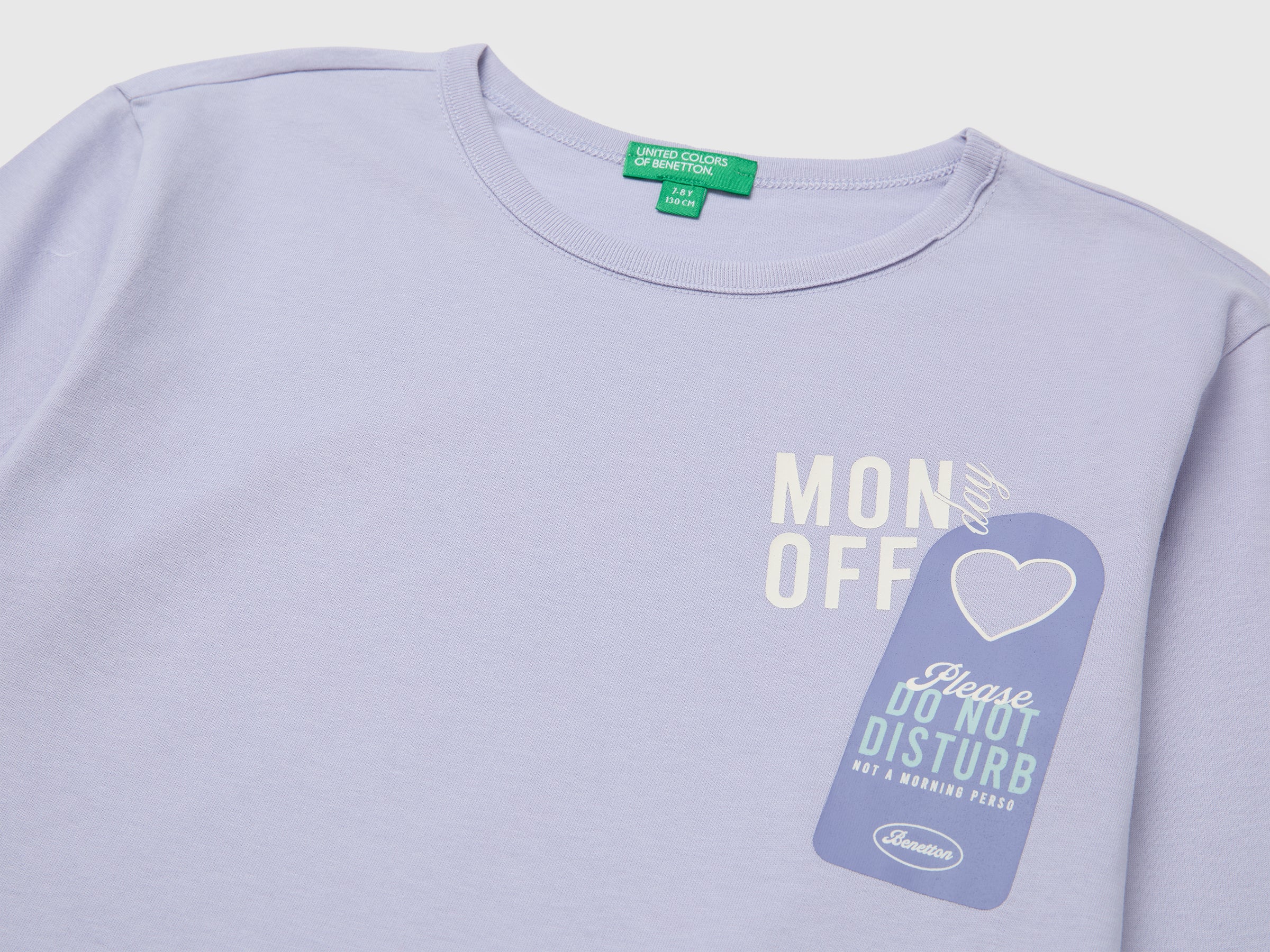 United Colors of Benetton Print T-Shirt Maglietta Cotone Bio M
