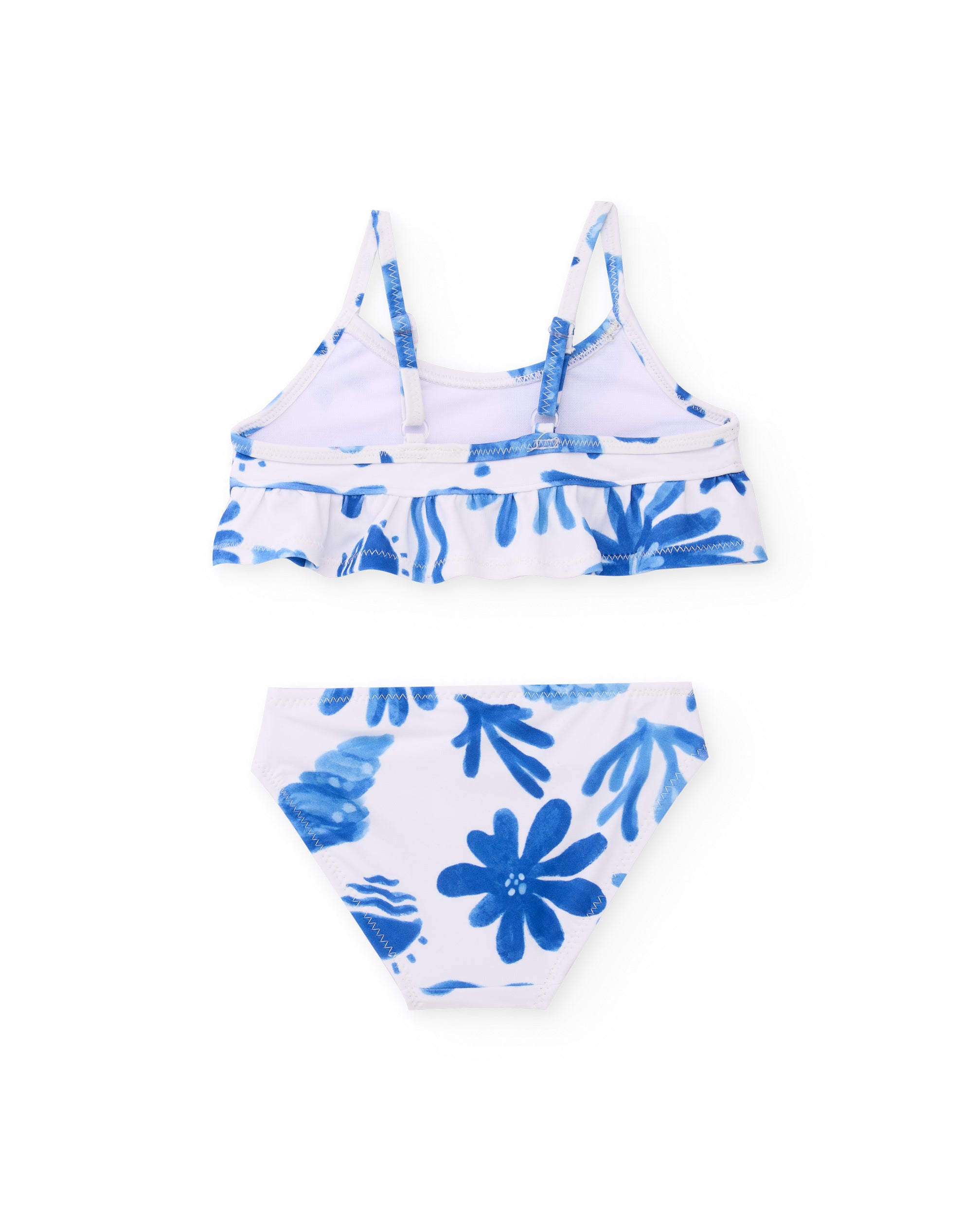 TucTuc Costumi Bikini maglia bianco bambina fiori mare