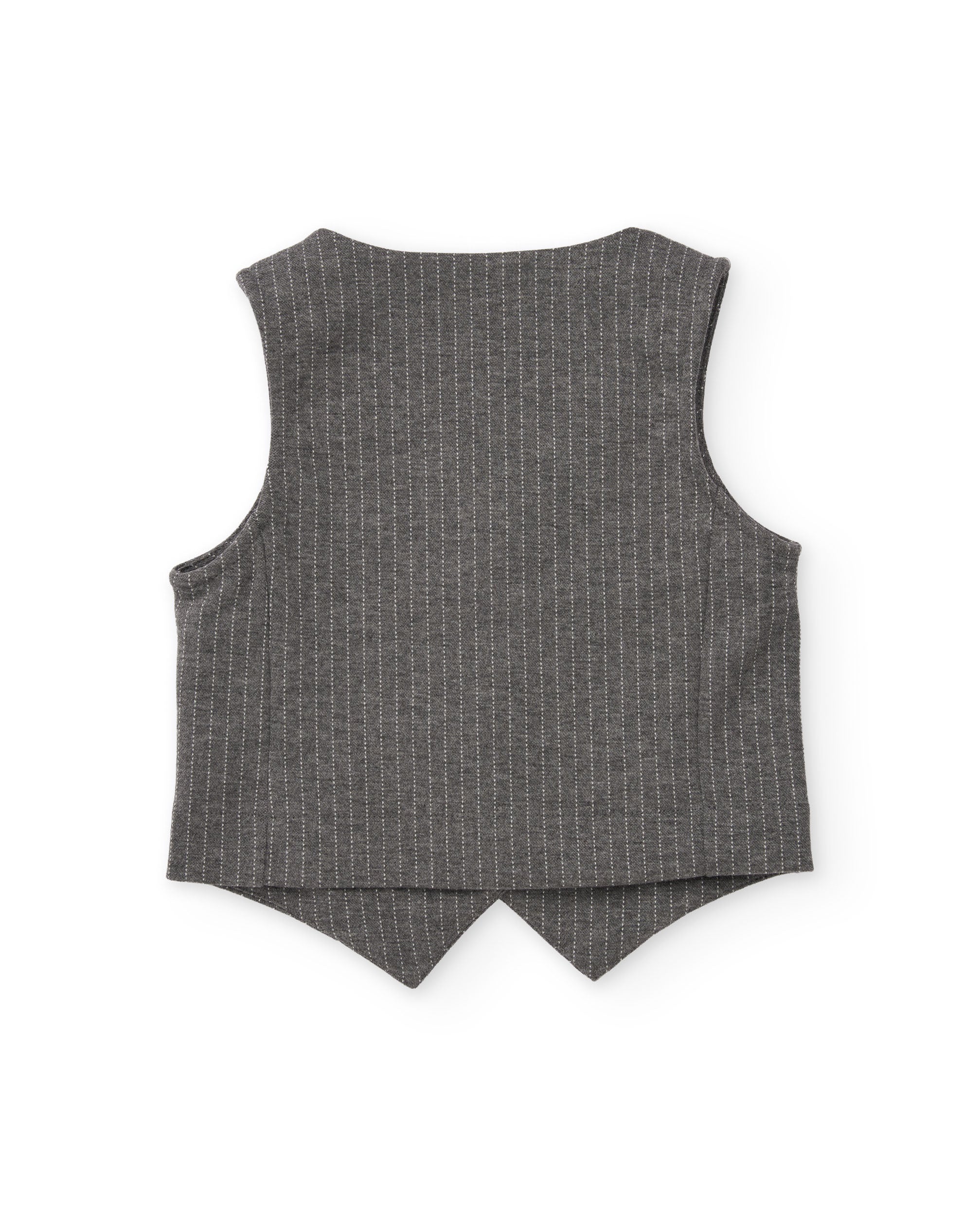 TucTuc Maglioni gilet bambina grigio righe bottoni