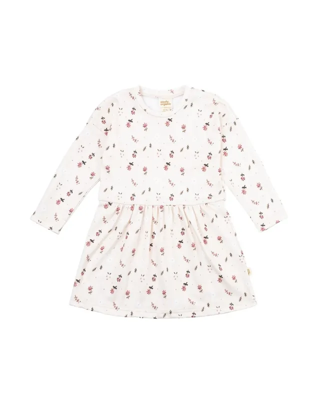 Woolly Organic Dress vestito bimba in cotone bio manica lunga