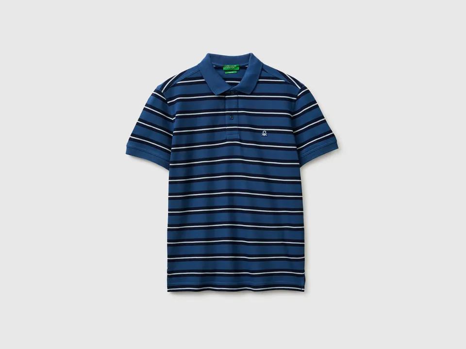 United Colors of Benetton 3UTCU302S polo righe cotone bio