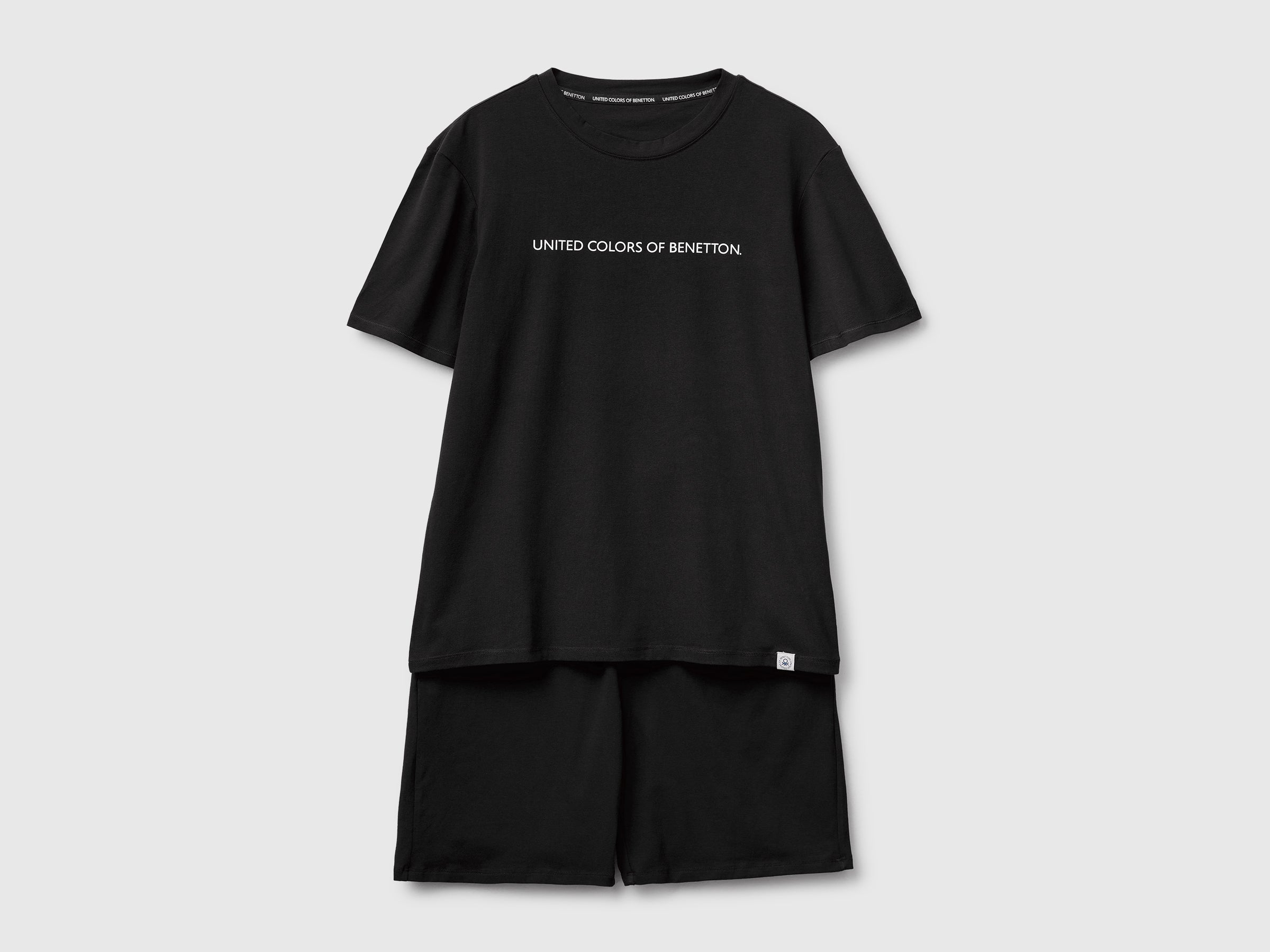 United Colors of Benetton Pigiama Corto Cotone Taglia S Logo