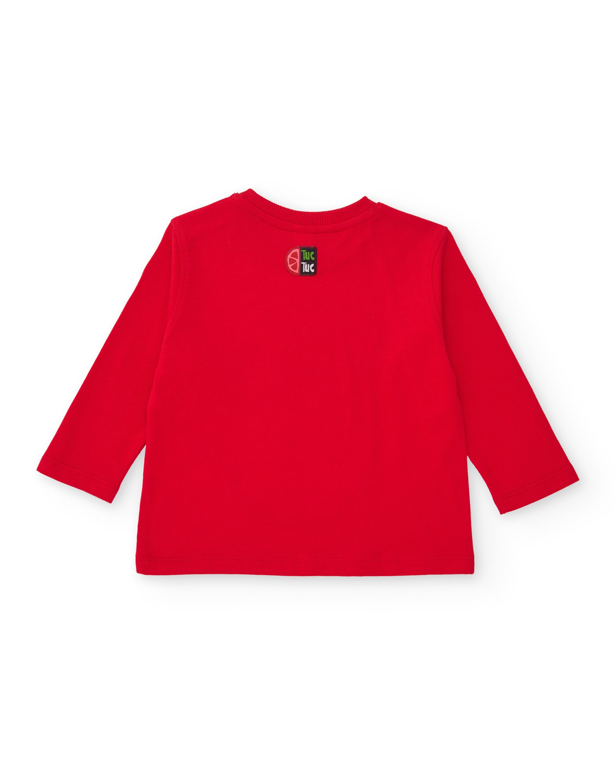 TucTuc Magliette maglia bimbo rossa Super Fruit cotone