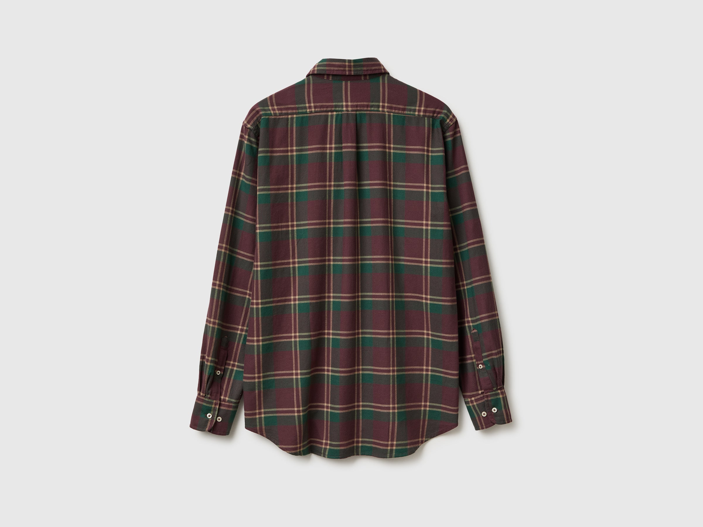 United Colors of Benetton Flannel camicia flanella quadri cotone bio M