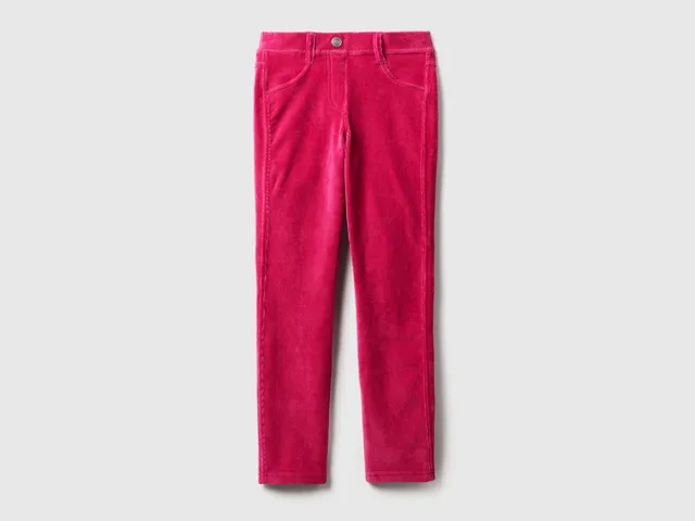 United Colors of Benetton Trousers pantaloni ciniglia skinny