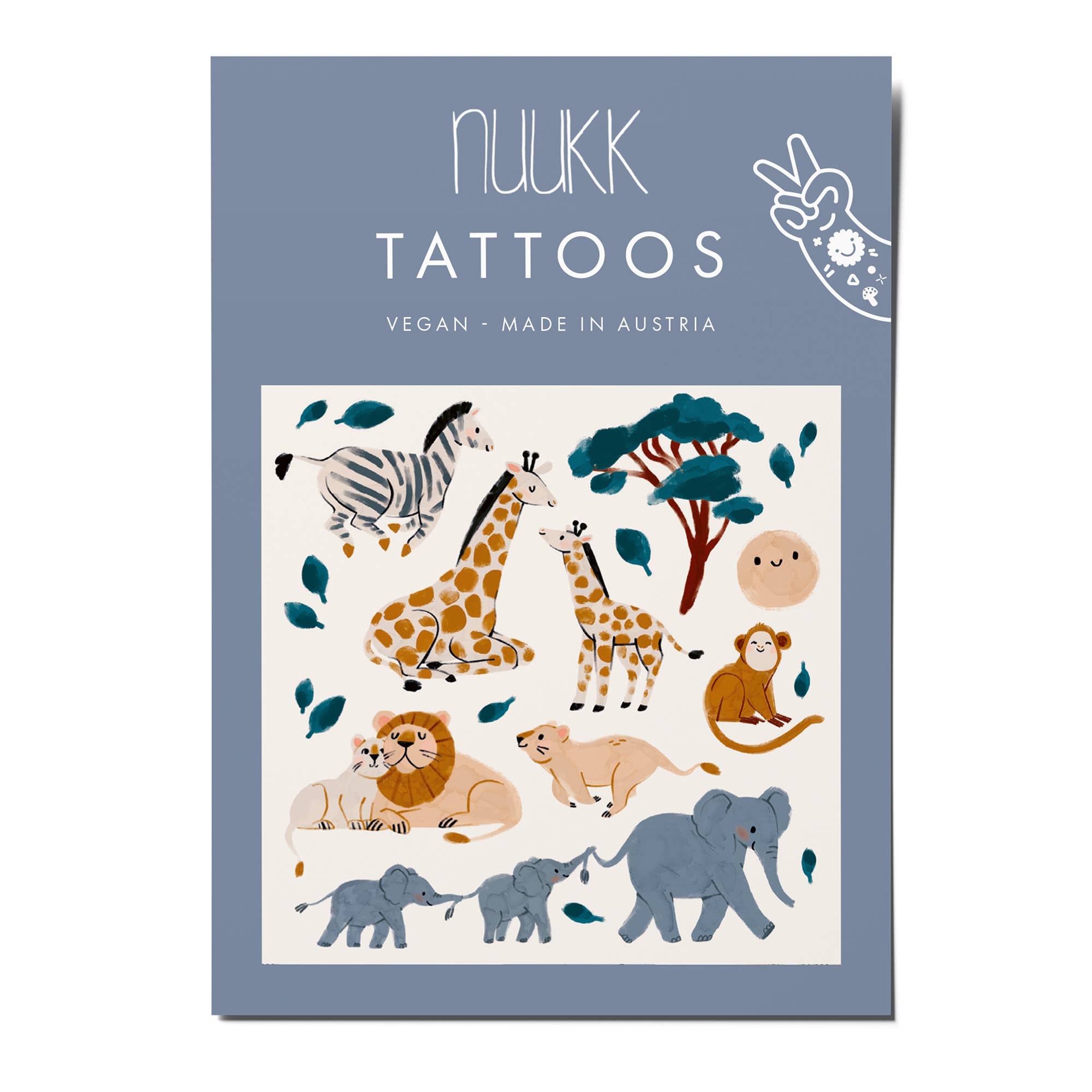 Nuuk Safari Tatuaggi Temporanei Bambini Vegan