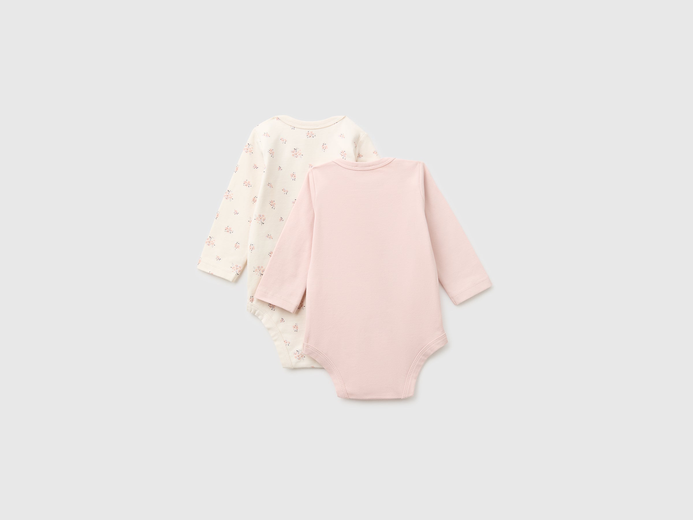 United Colors of Benetton Body Neonato Manica Lunga 2 Pezzi Cotone