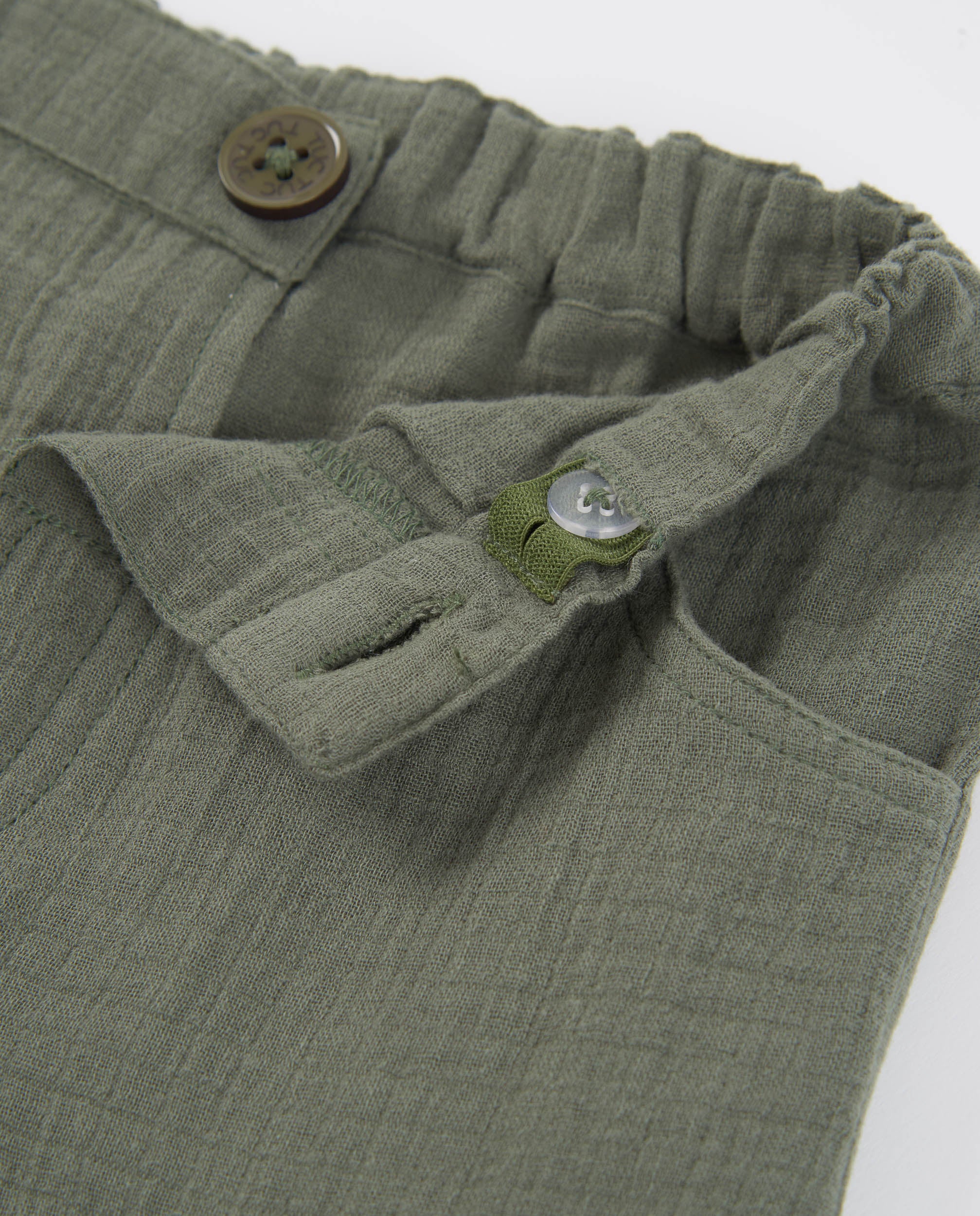TucTuc Pantaloni bambino lunghi verde kaki cargo